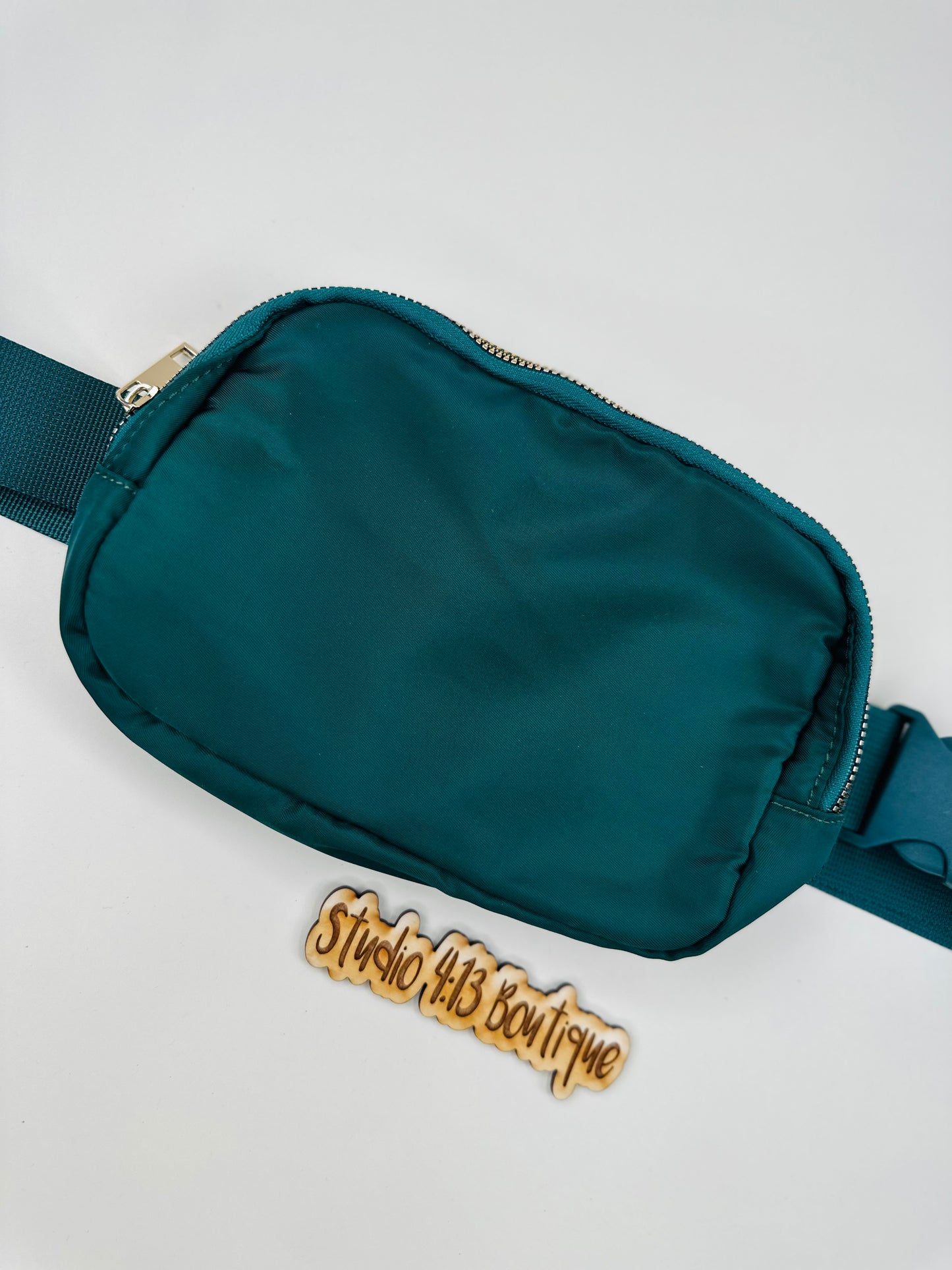 HUNTER GREEN NYLON BELT BAG
