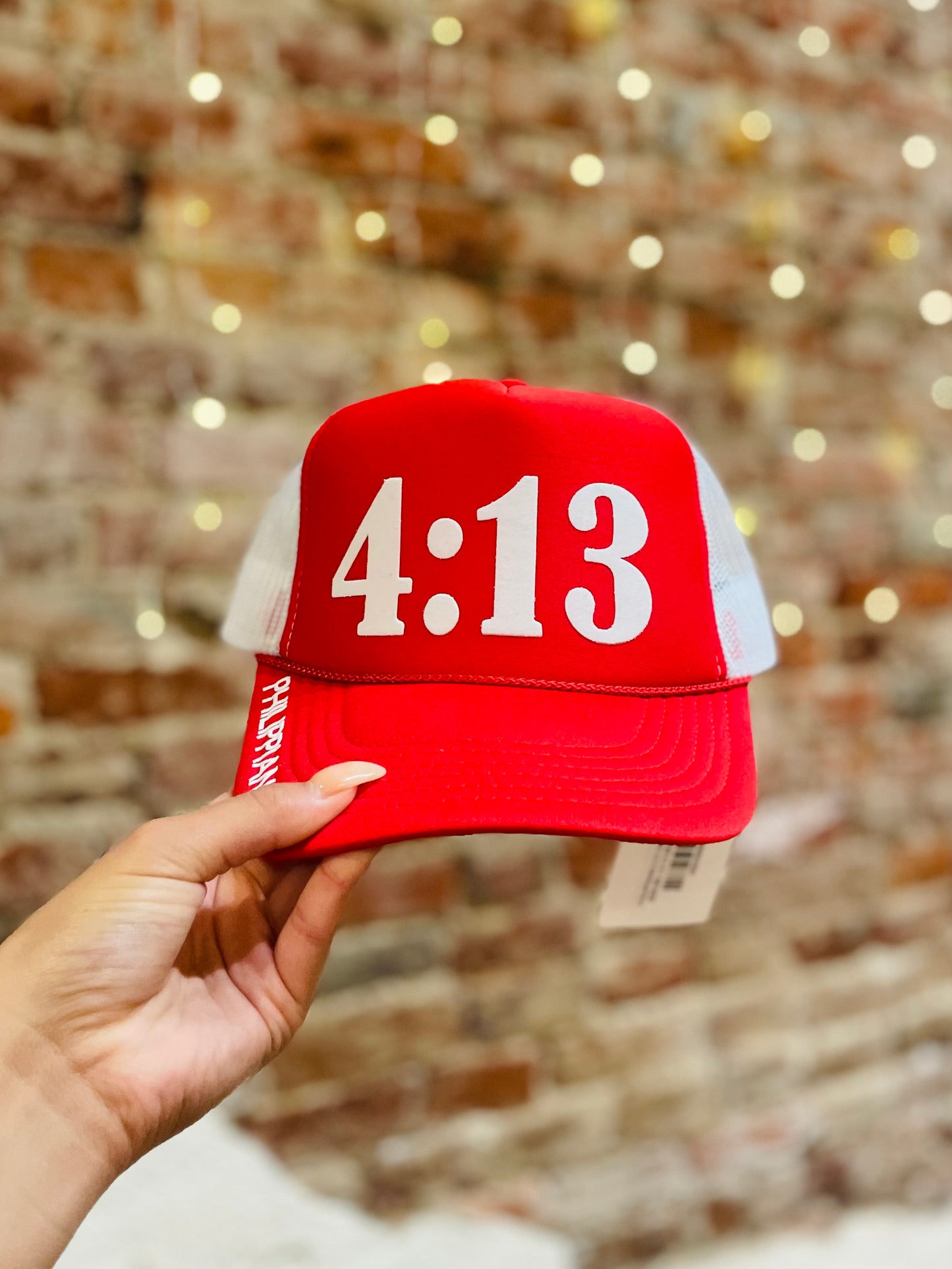 PHILIPPIANS 4:13 TRUCKER HAT