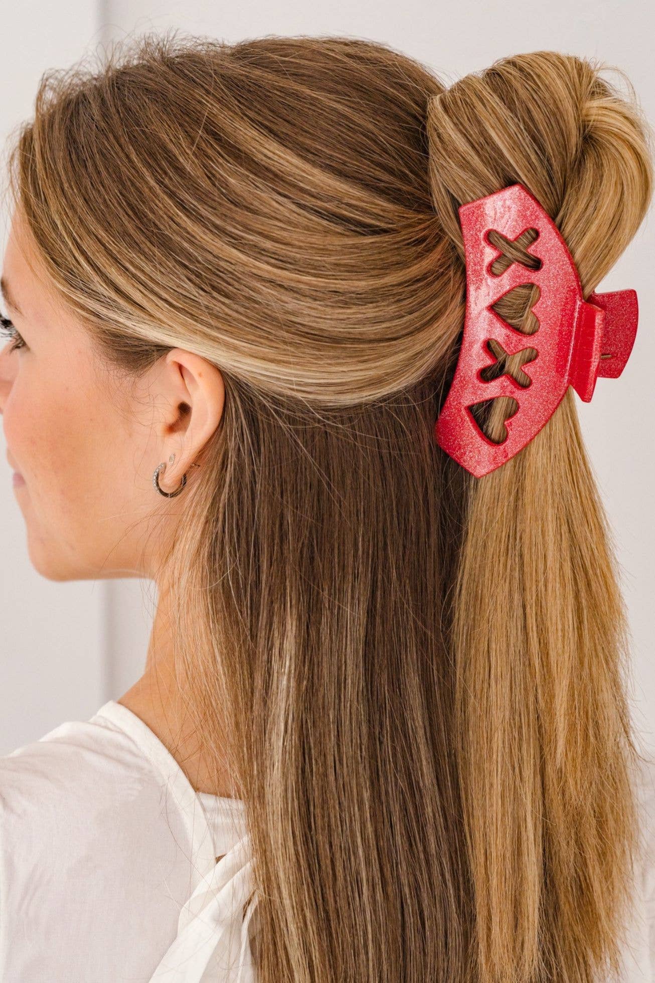 Red Sweet Talker Large Hair Clip