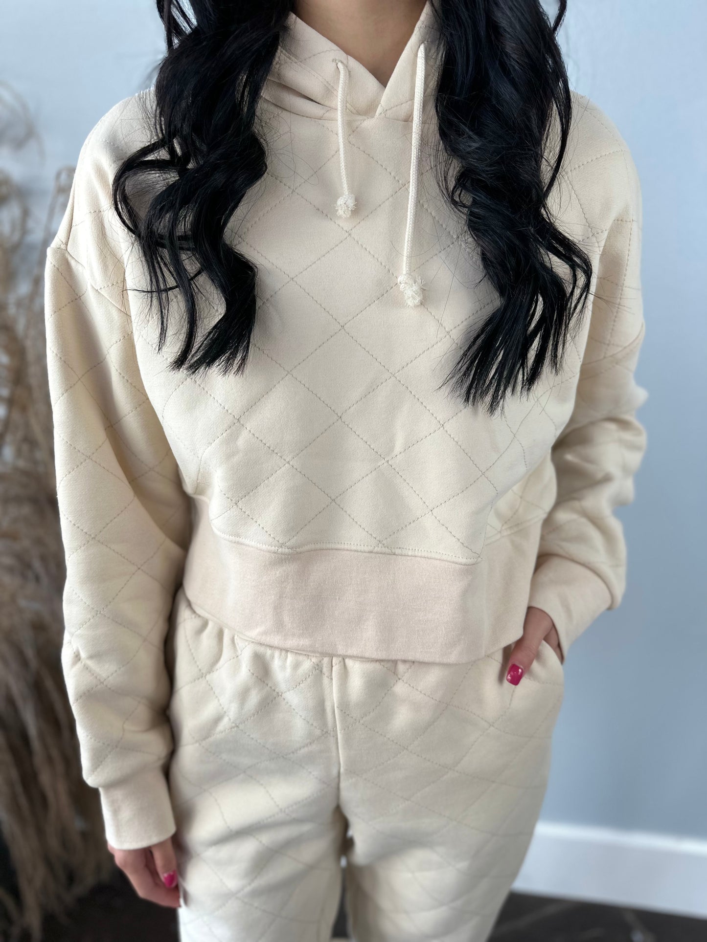 QUILTED JOGGER SET