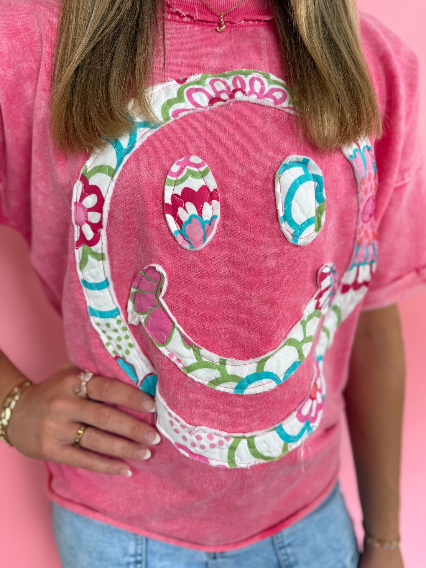 PINK SMILES TEE