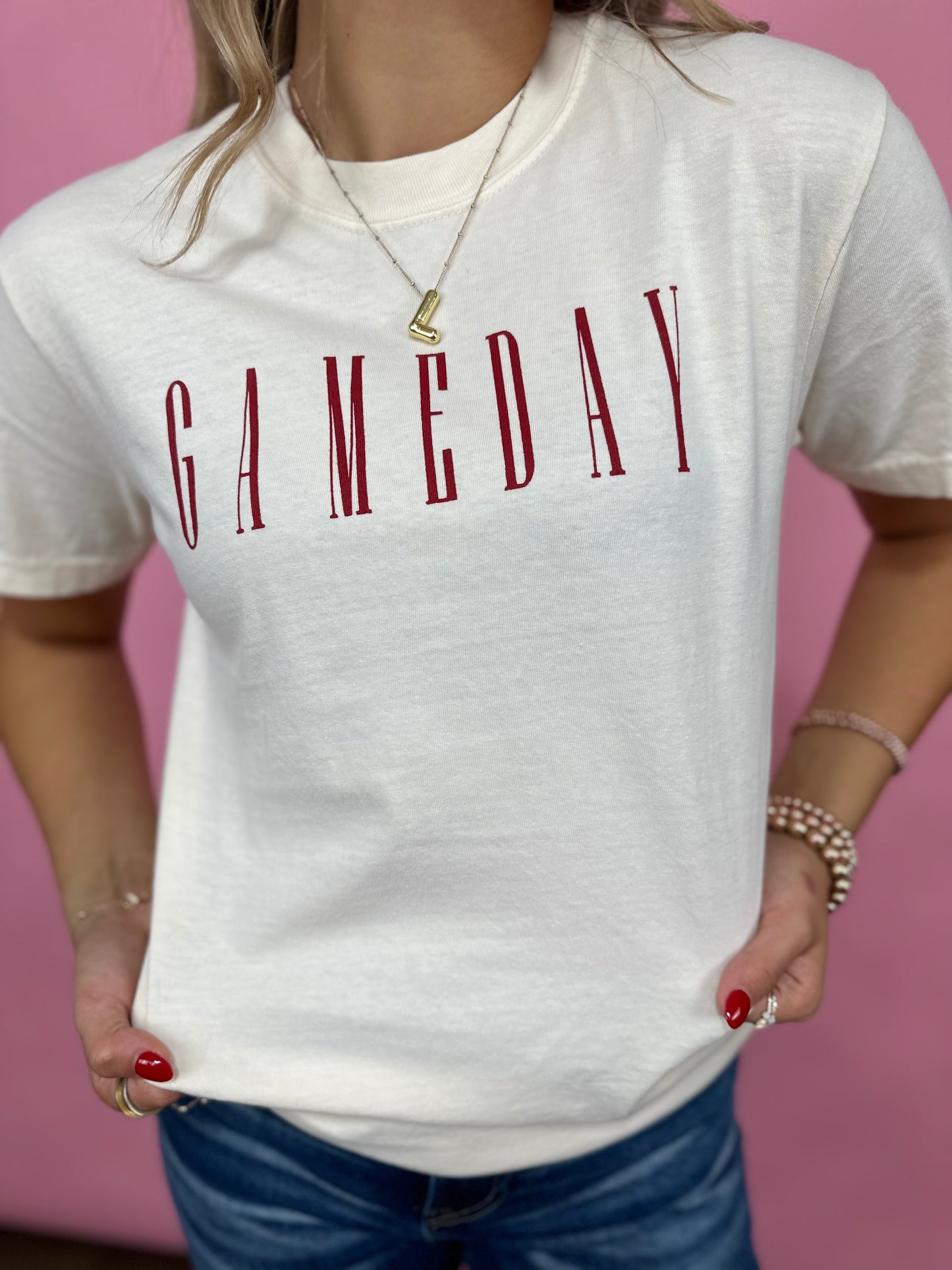 CREAM & CRIMSON GAMEDAY TEE