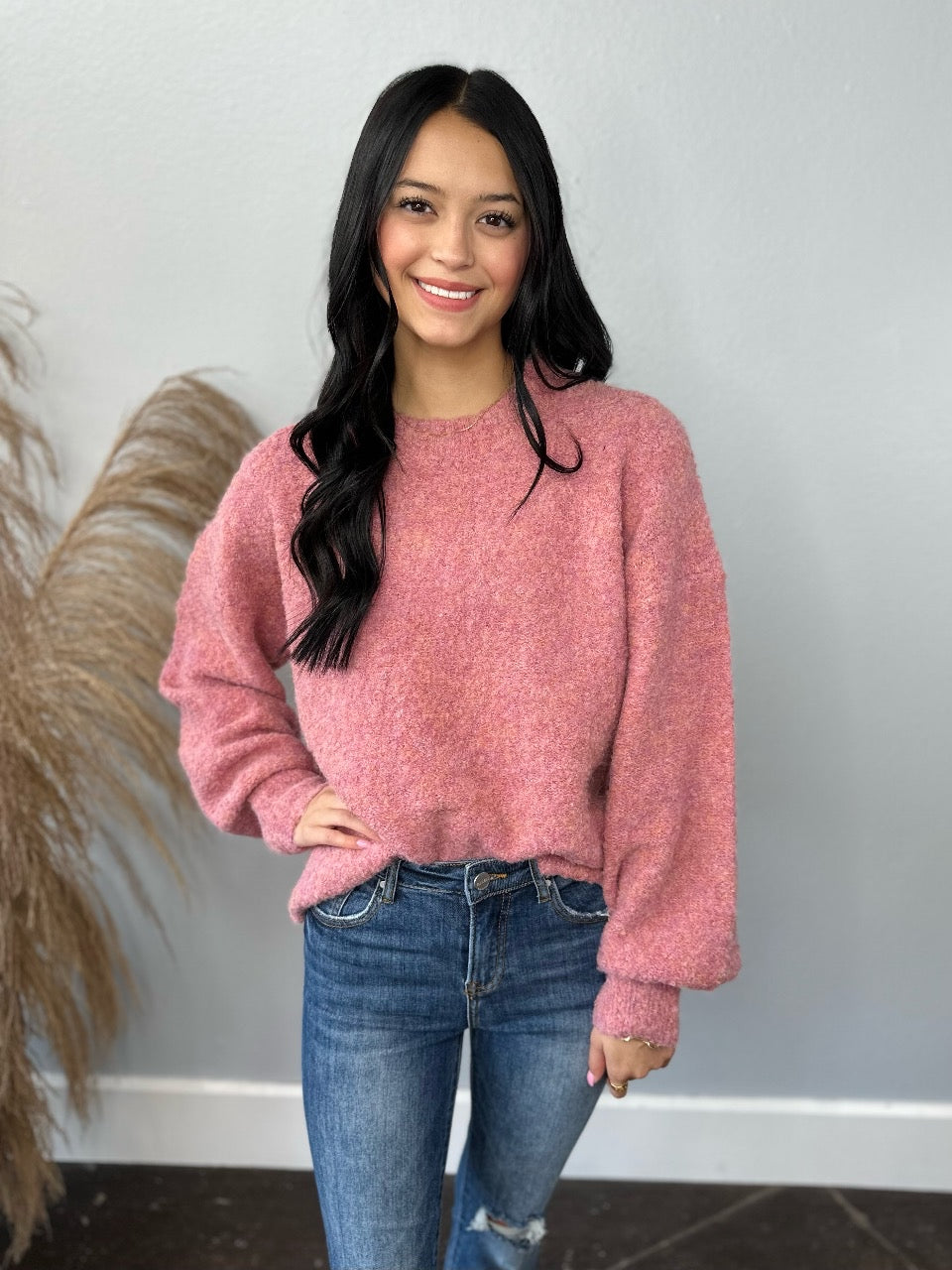 SUPER SOFT PINK SWEATER