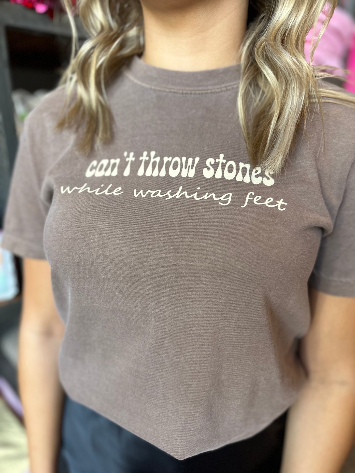 CAN'T THROW STONES TEE