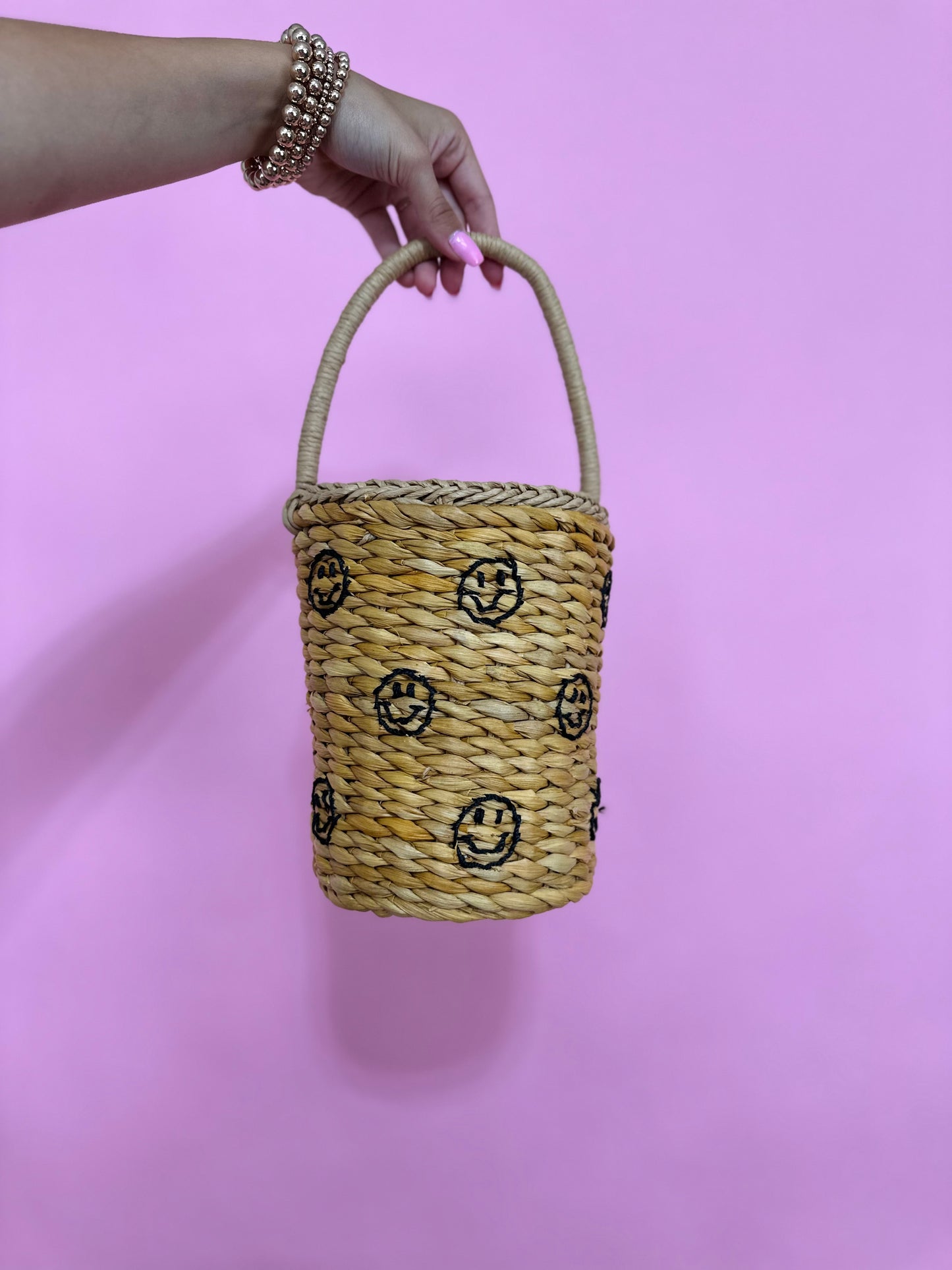 SMILEY BUCKET PURSE