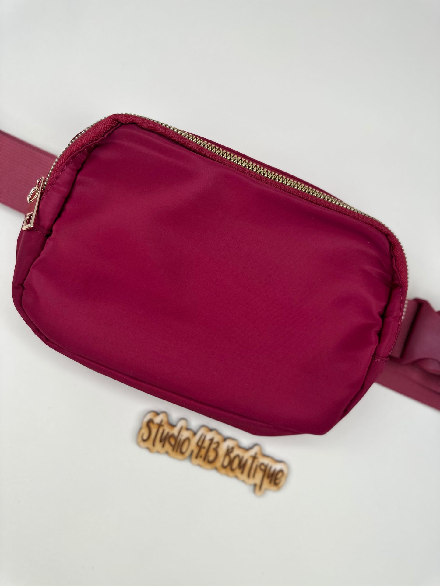 BURGUNDY EVERYWHERE BELT BAG