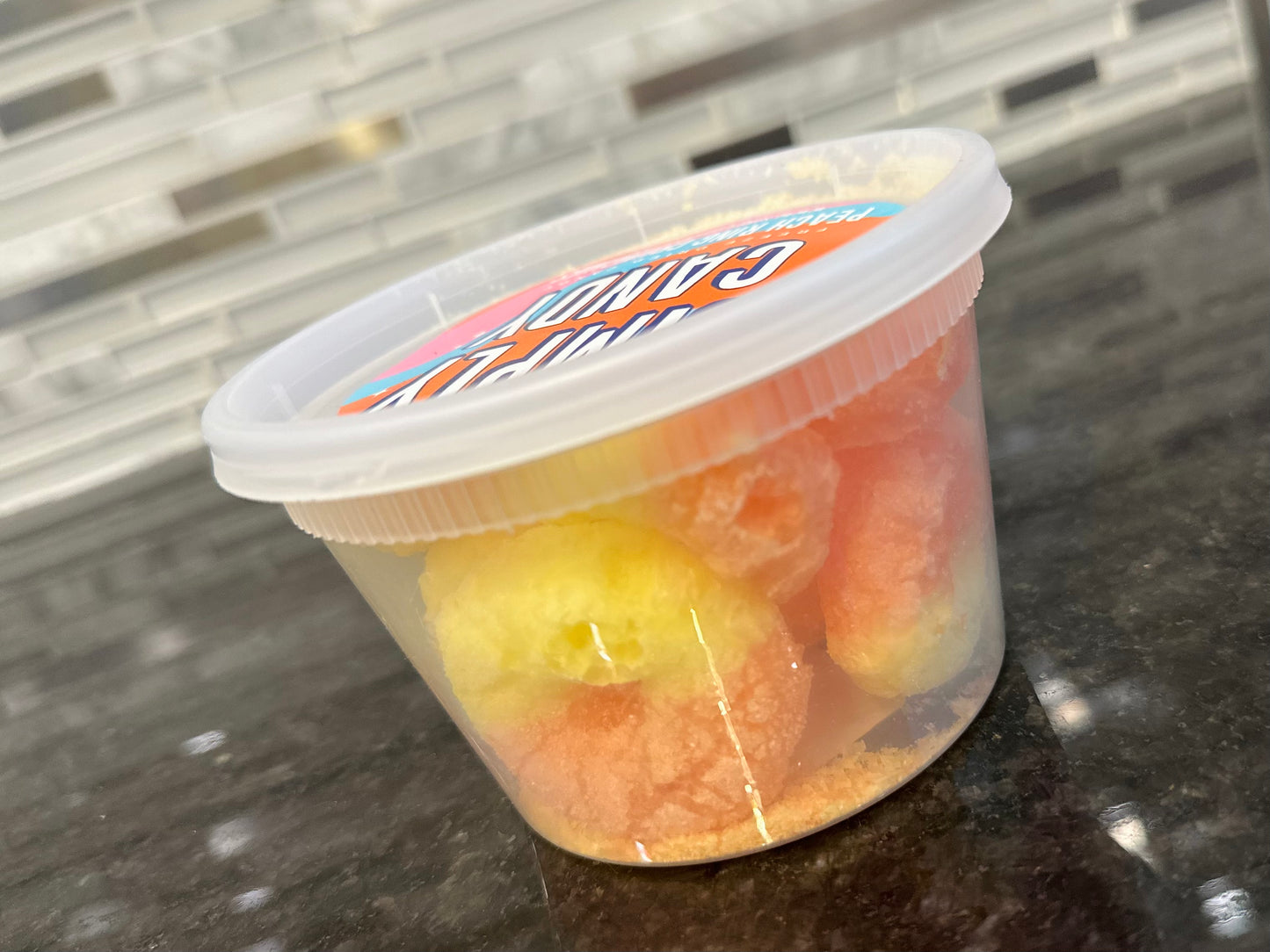 FREEZE DRIED PEACH RING CANDY