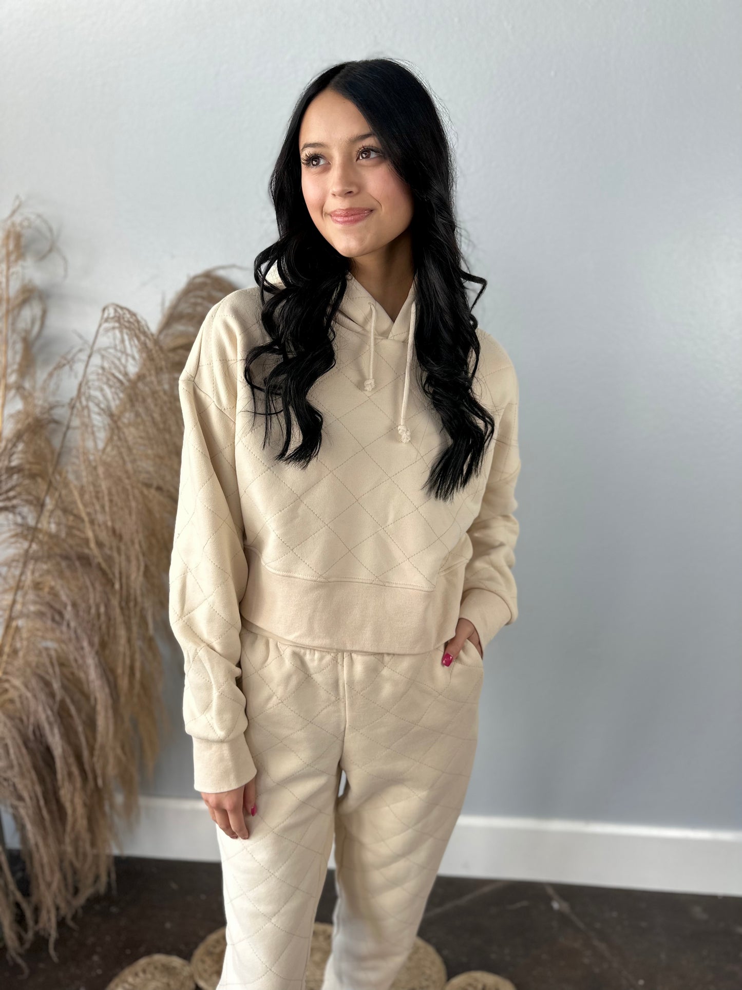 QUILTED JOGGER SET