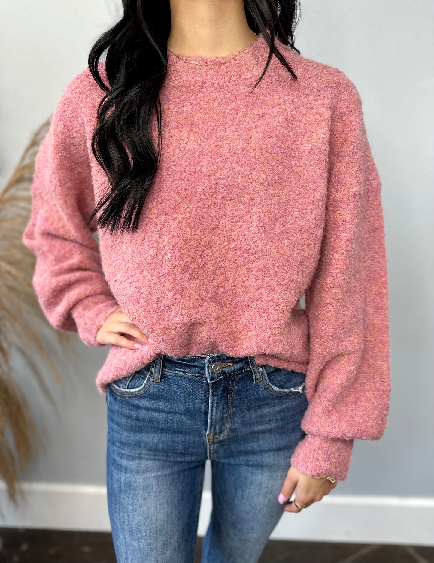 SUPER SOFT PINK SWEATER
