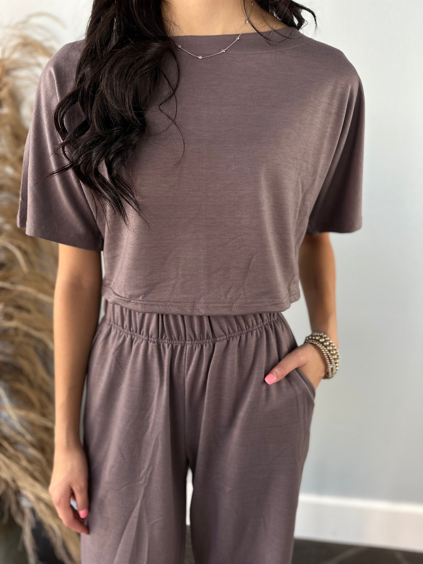 MOCHA TOP & PANT SET