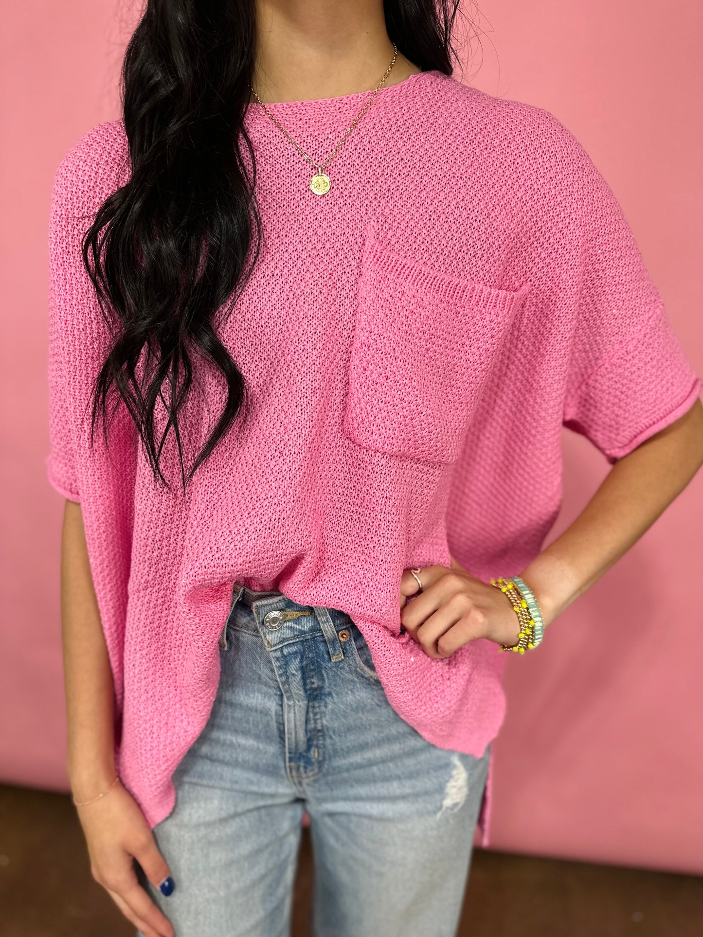 PINK SPARKLE SWEATER