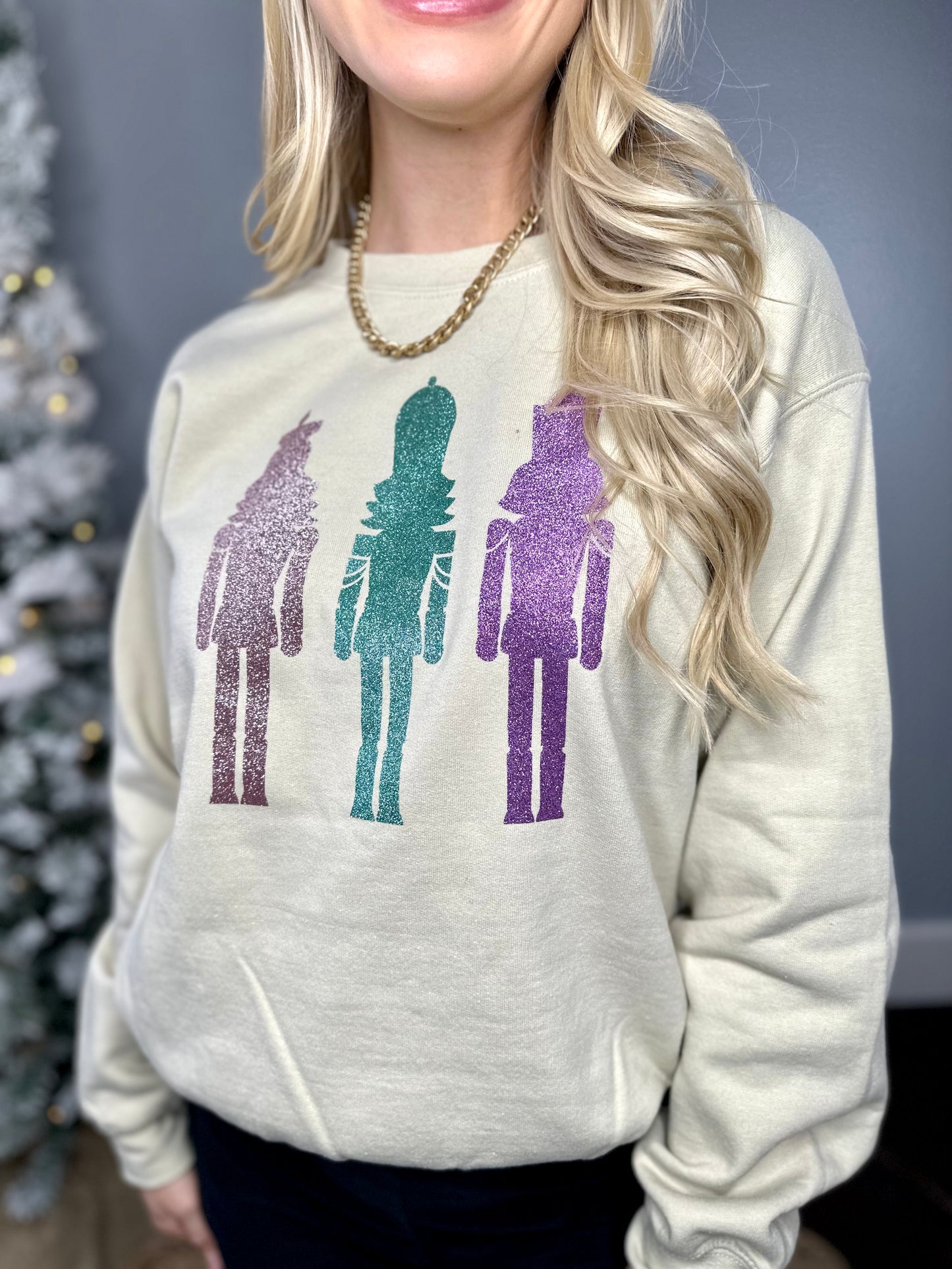 GLITTER NUTCRACKER SWEATSHIRT