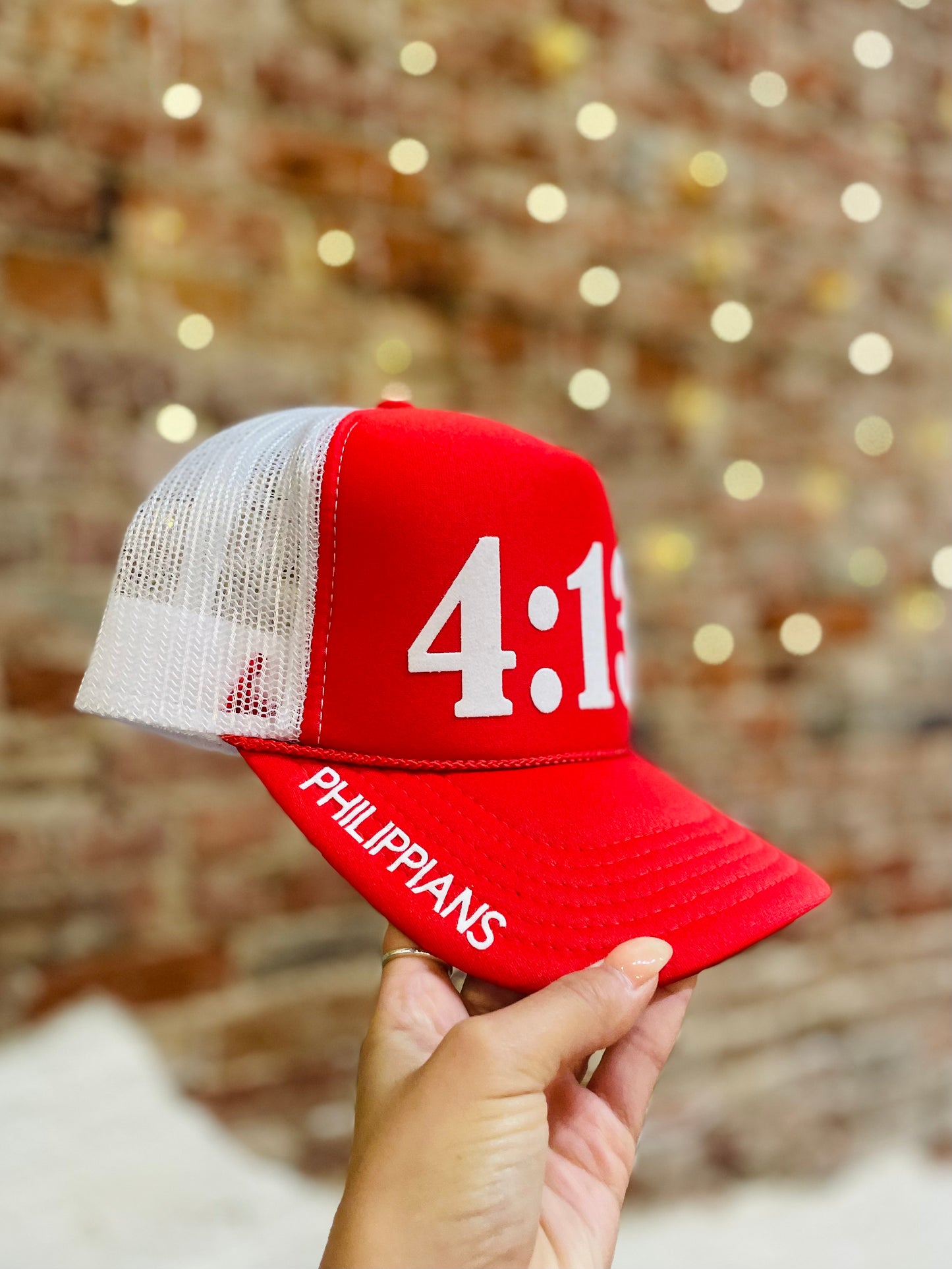 PHILIPPIANS 4:13 TRUCKER HAT