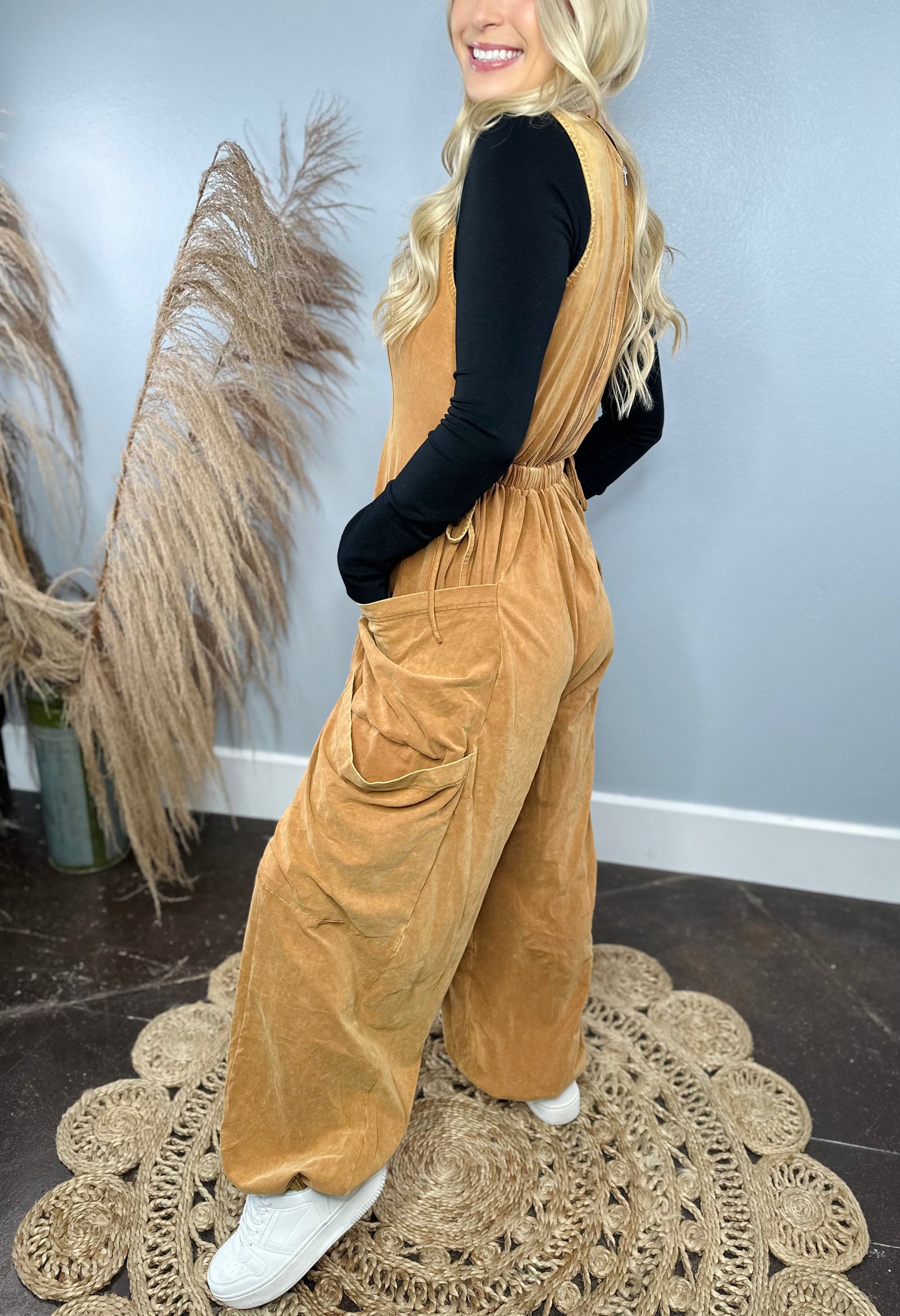 CAMEL FPD JUMPSUIT