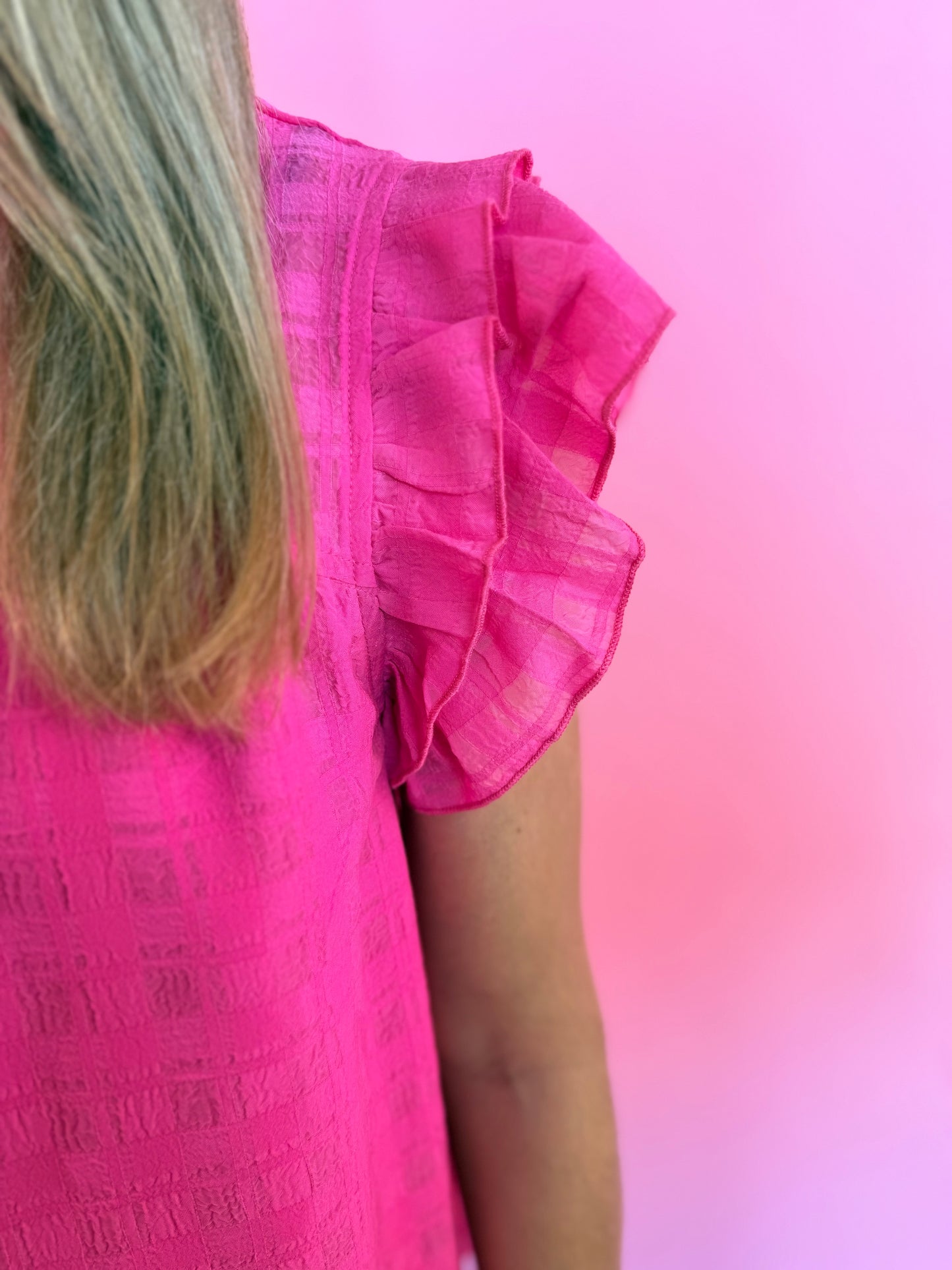 HOT PINK LIGHTWEIGHT TOP