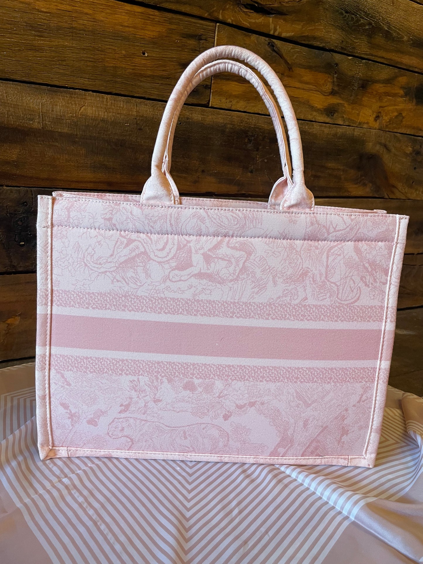 PEACH CANVAS TOTE