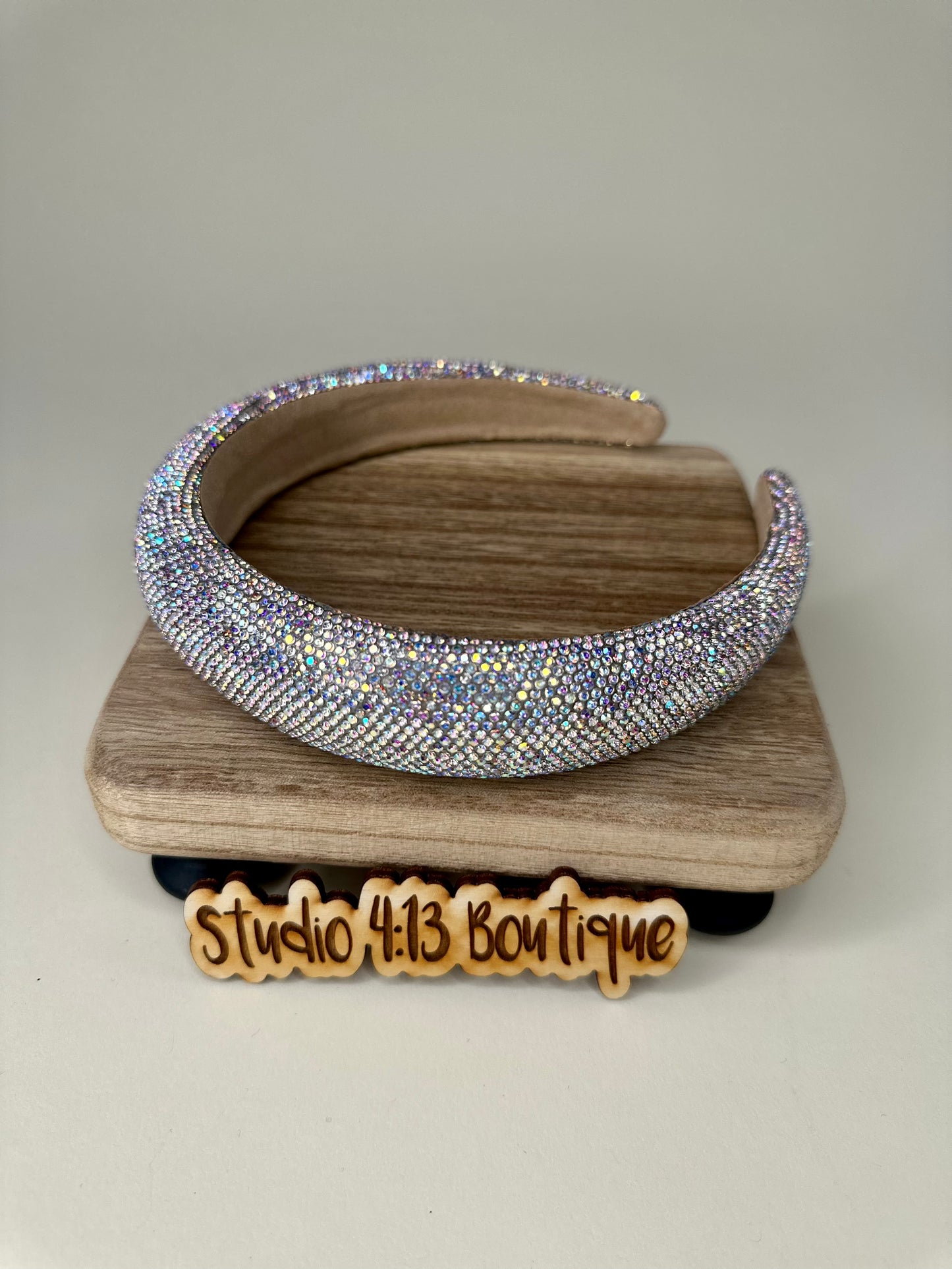 SILVER RHINESTONE HEADBAND