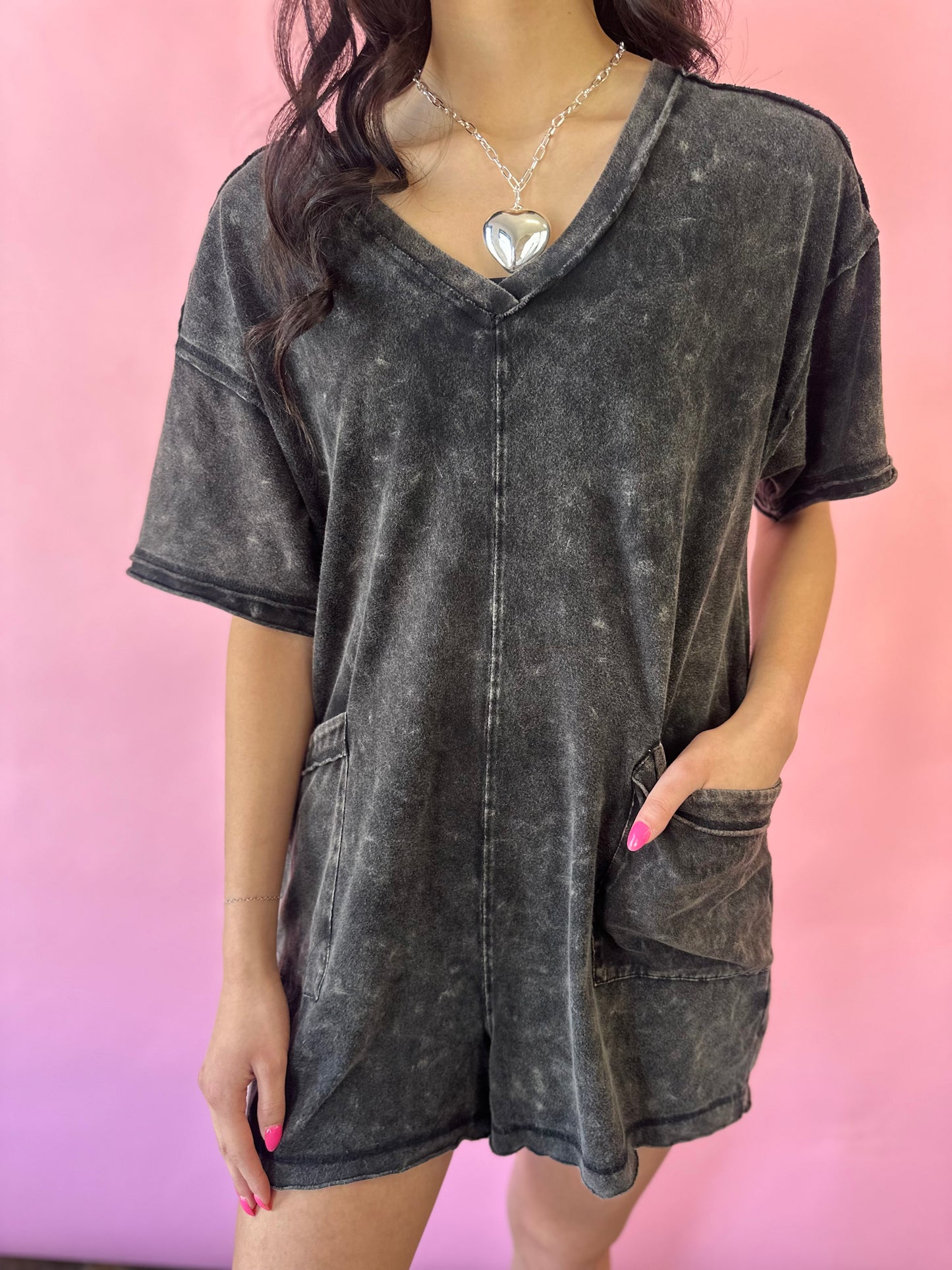 OH S'SOFT BLACK ROMPER