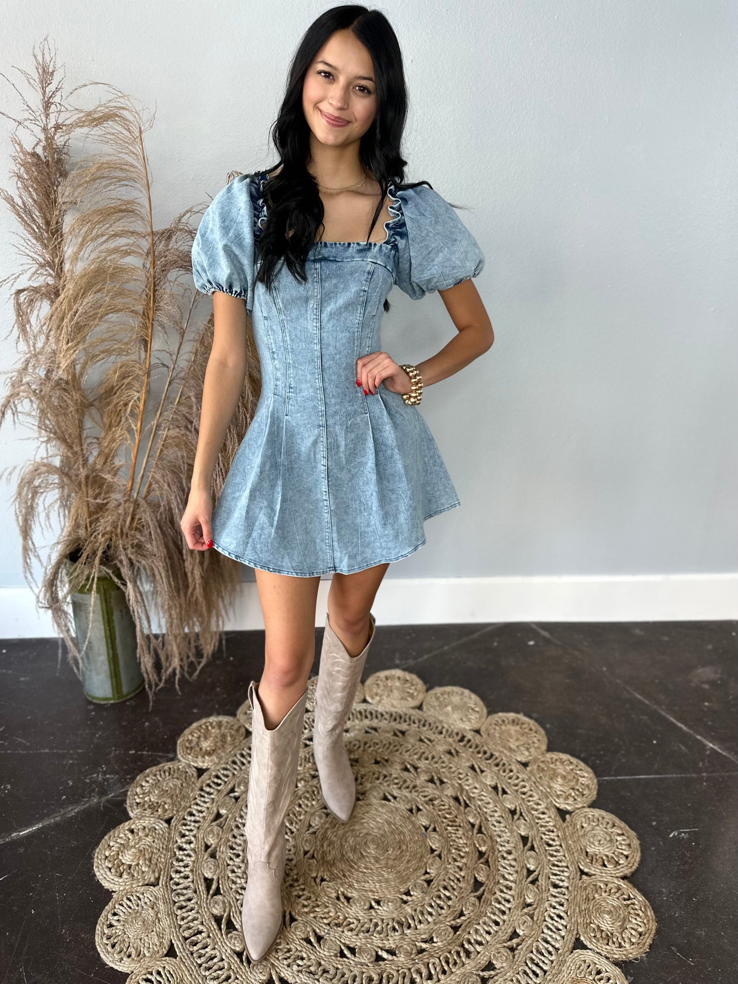 THE CUTEST LITTLE DENIM DRESS