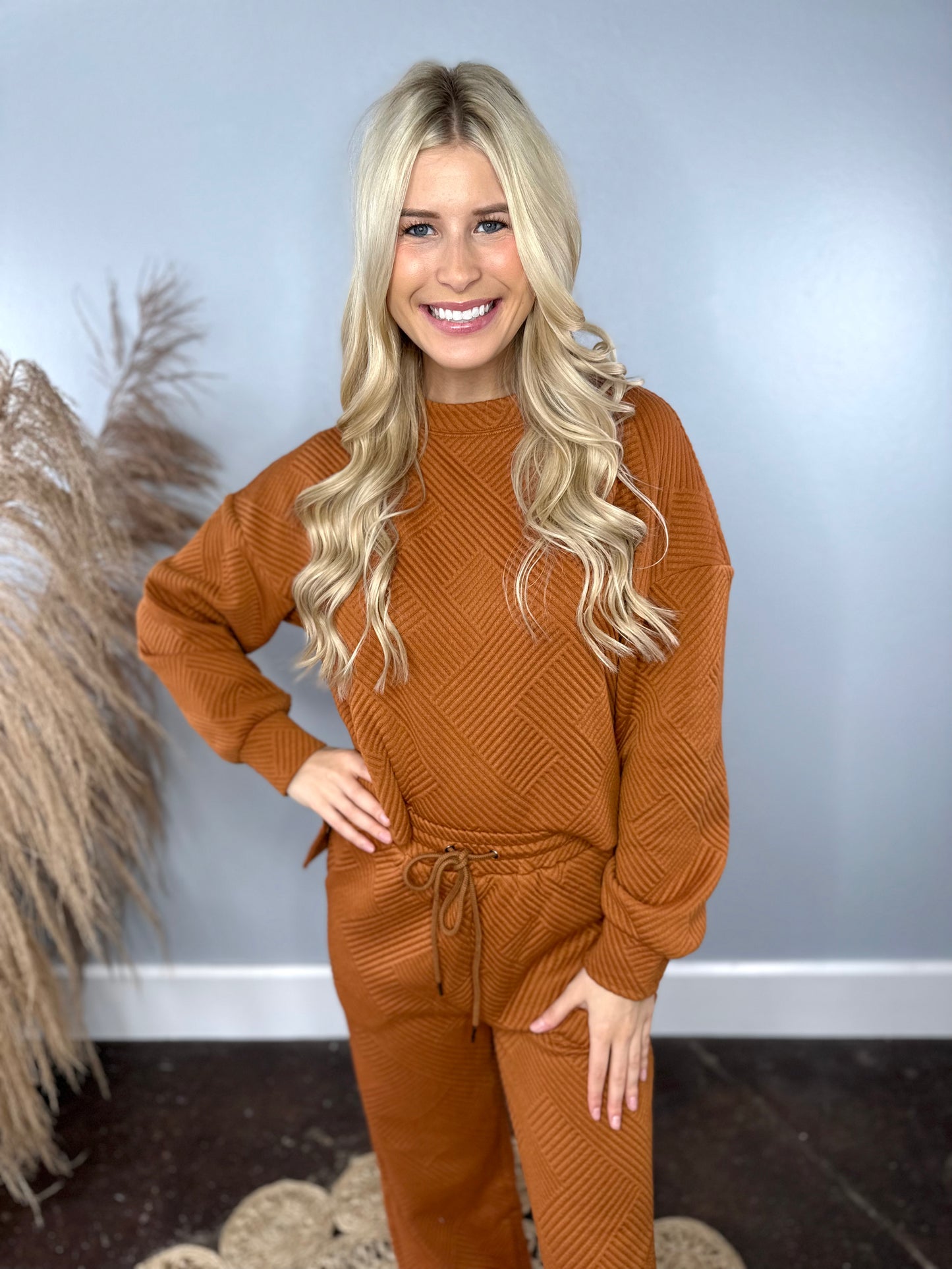 QUILTED CAMEL SET