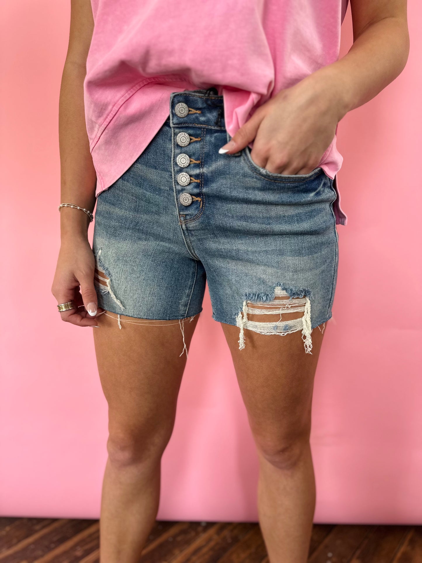 JB MID-RISE VINTAGE SHORTS
