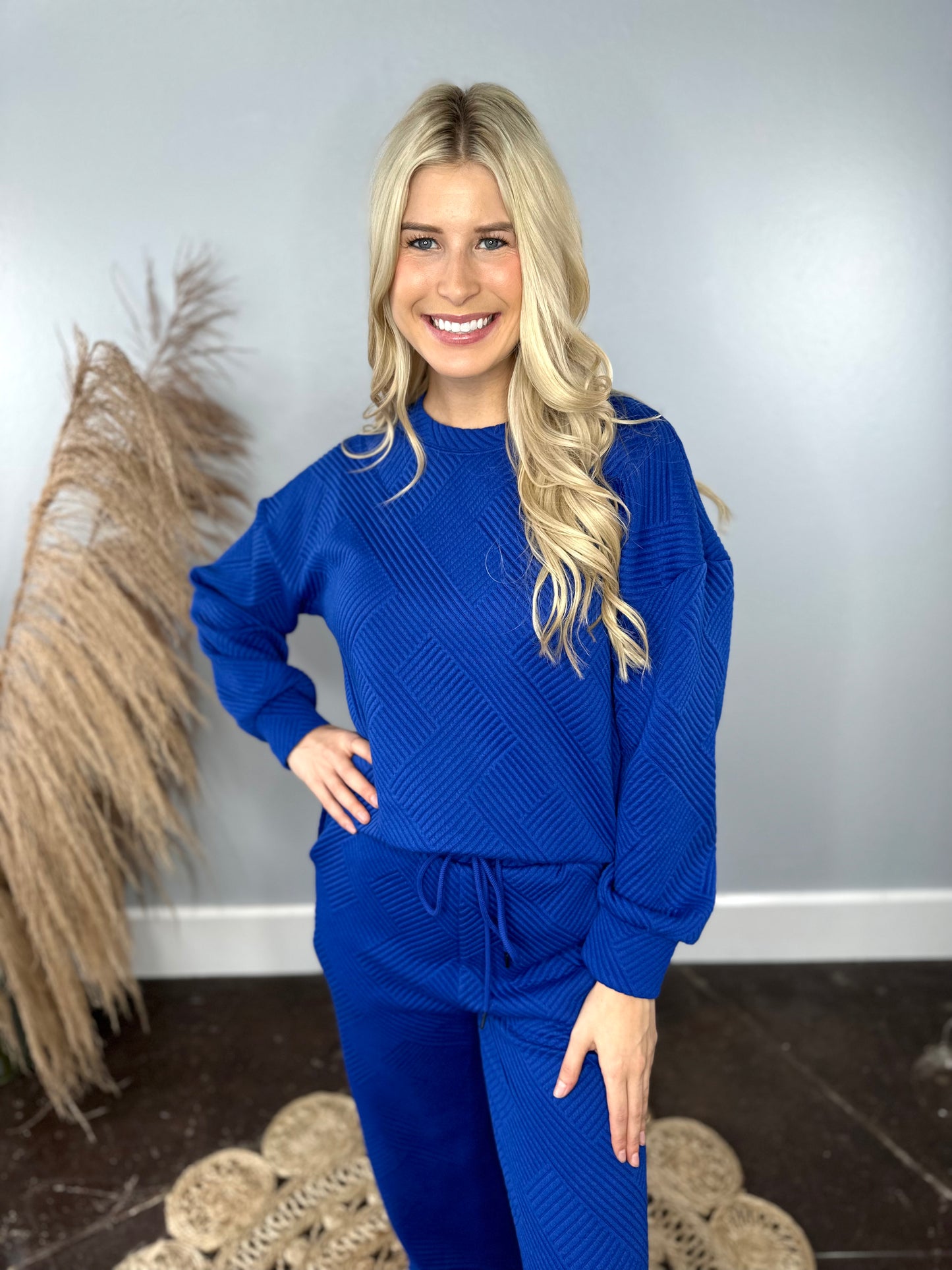 QUILTED ROYAL BLUE SET