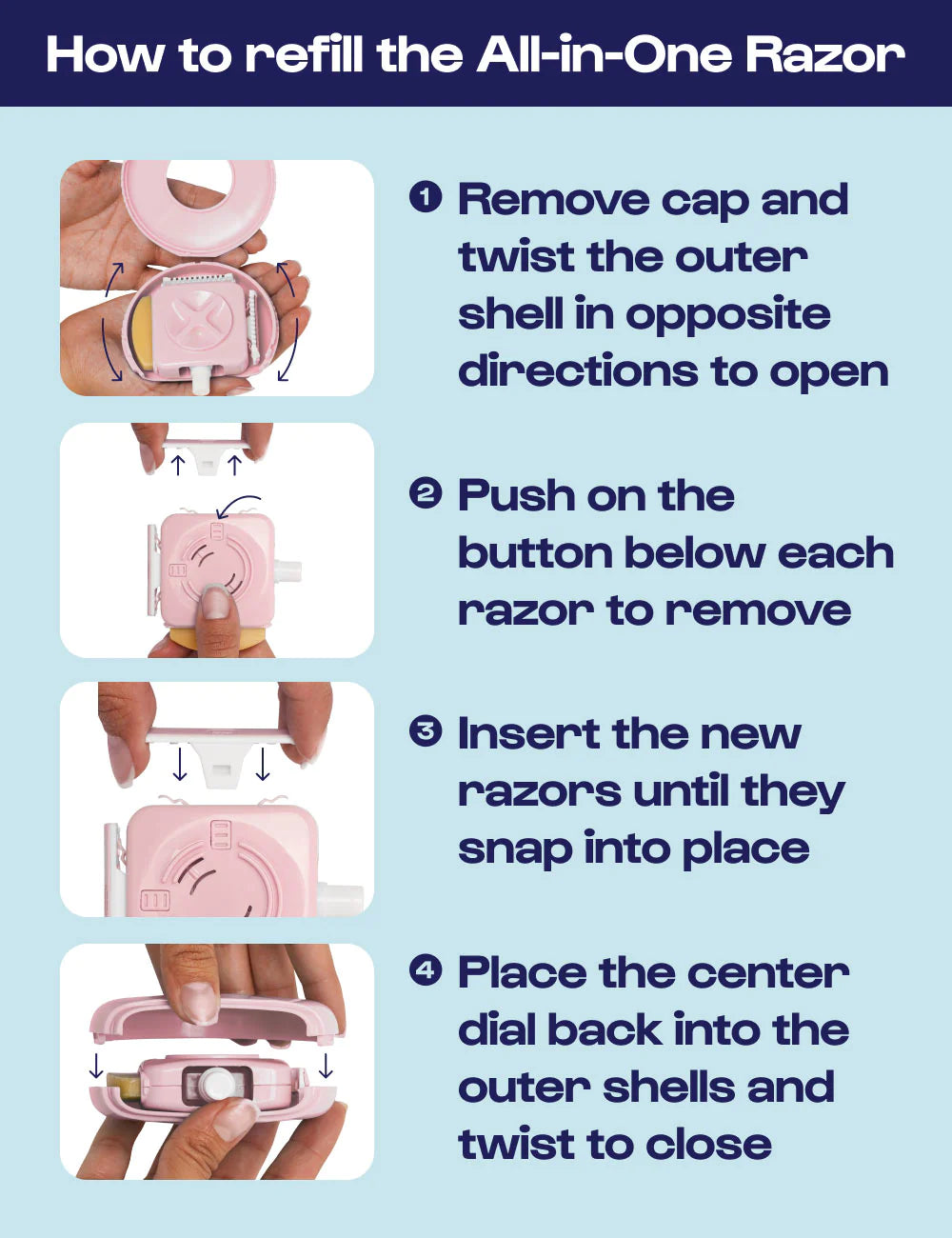 ALLEYOOP STAY SHARP RAZOR REFILL PACK
