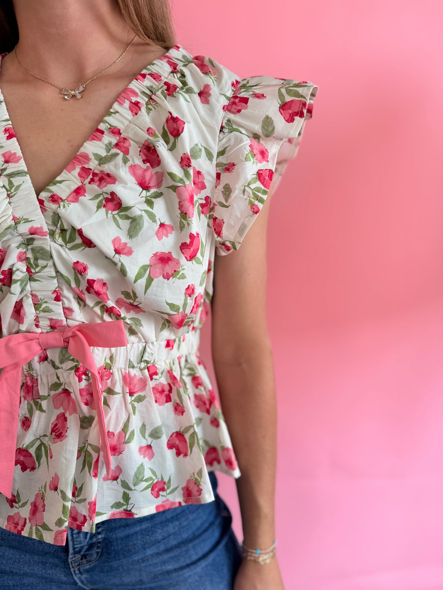 RED FLOWER TOP