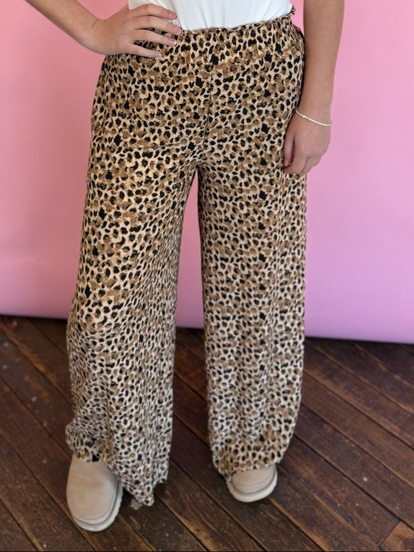CHEETAH CRINKLE PANT