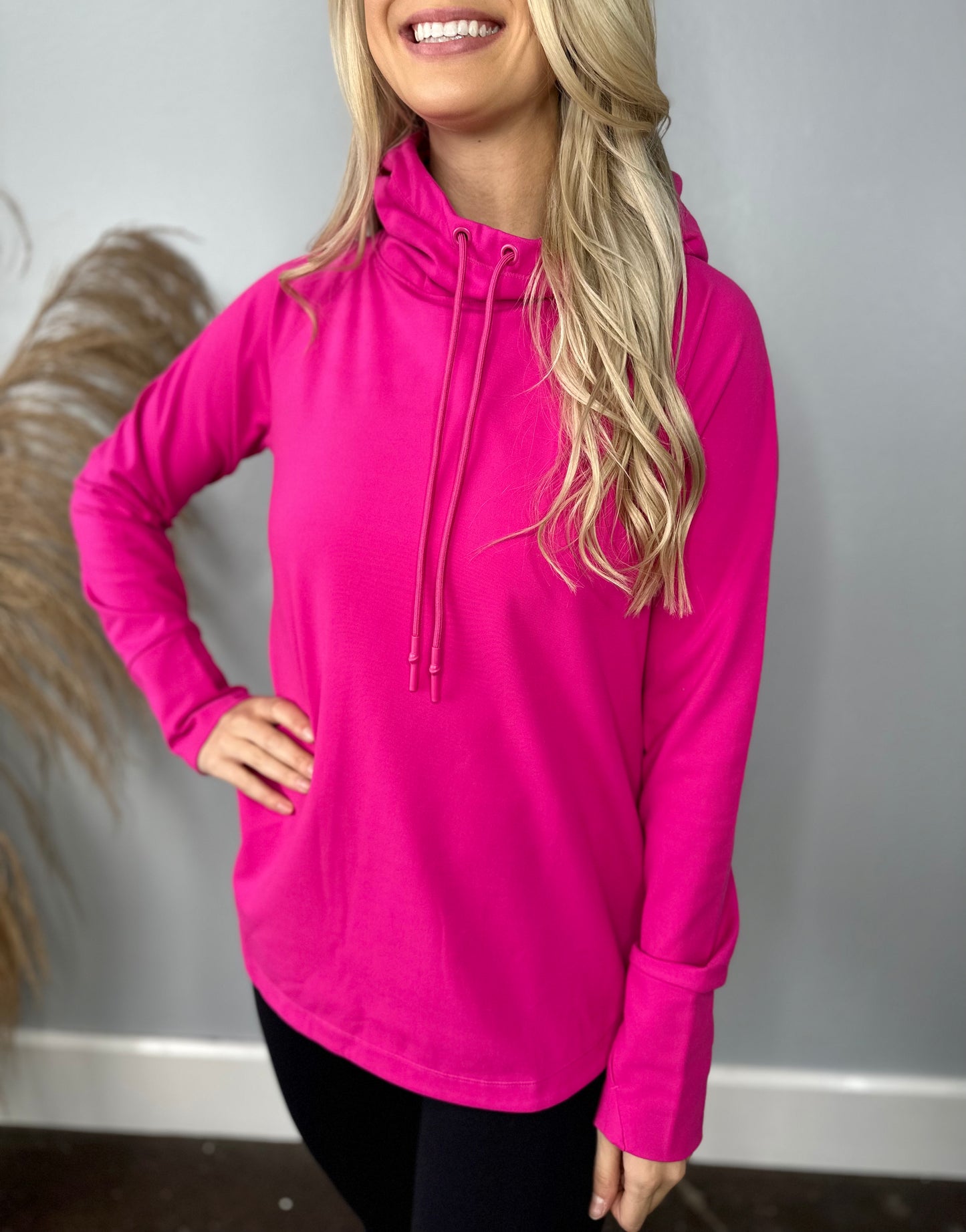 BARBIE PINK HOODIE TOP