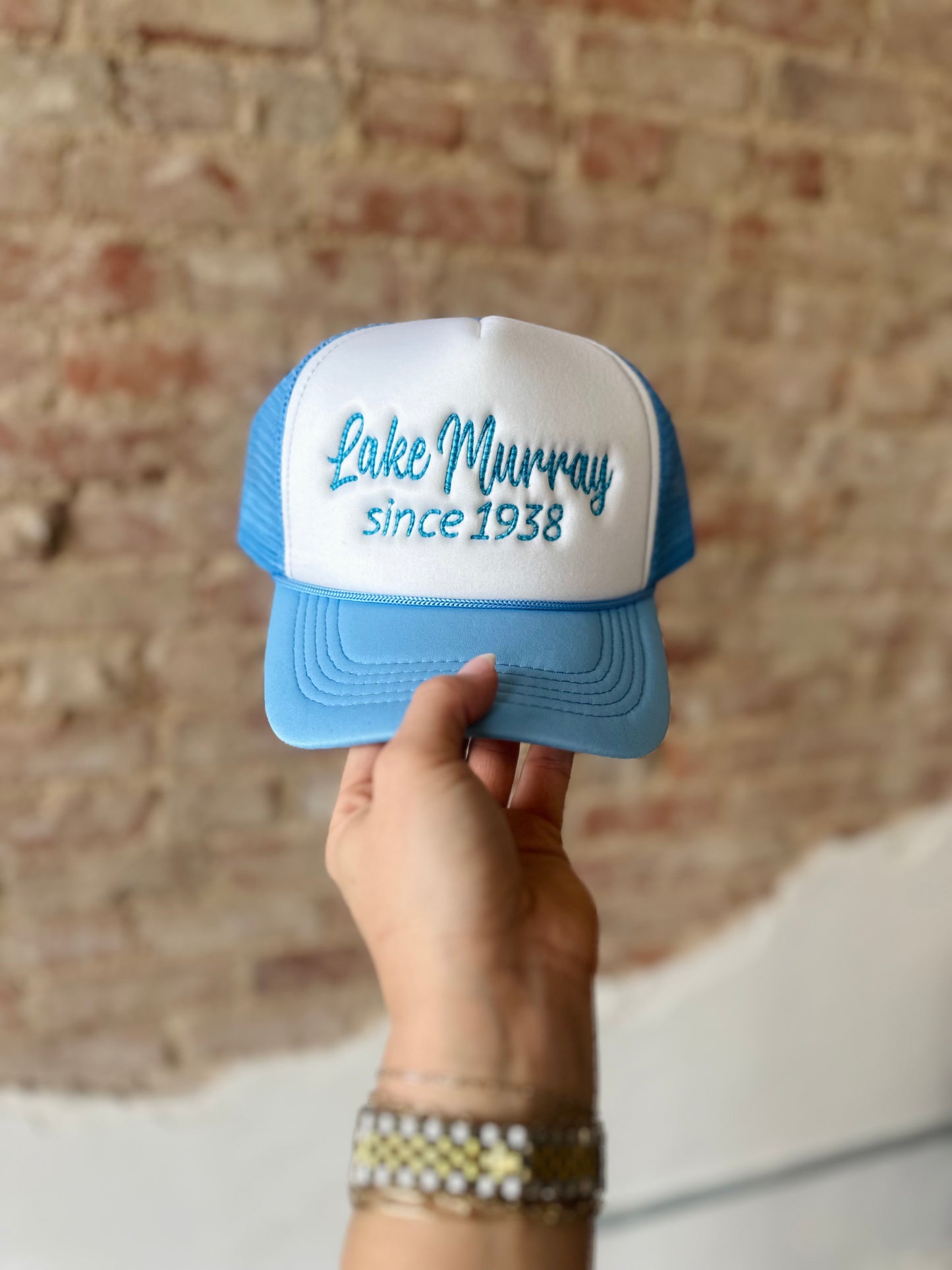 LAKE MURRAY BLUE EMBROIDERED HAT