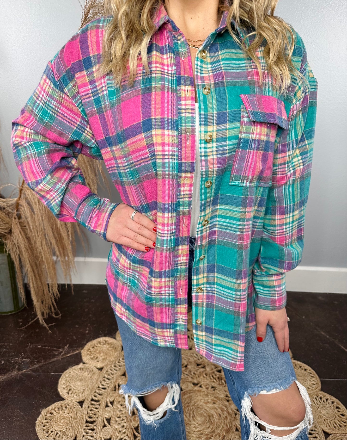 PASTEL PLAID FLANNEL