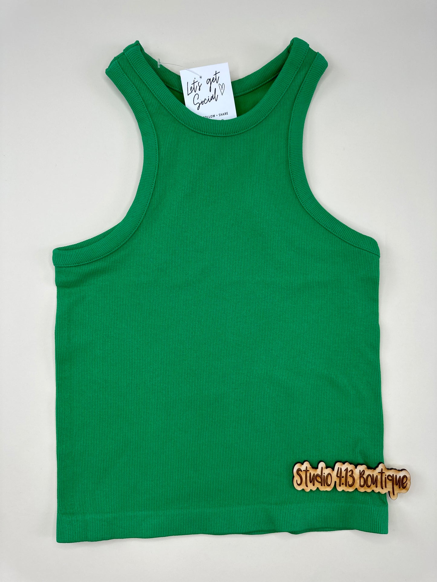KELLY GREEN RAZOR TANK