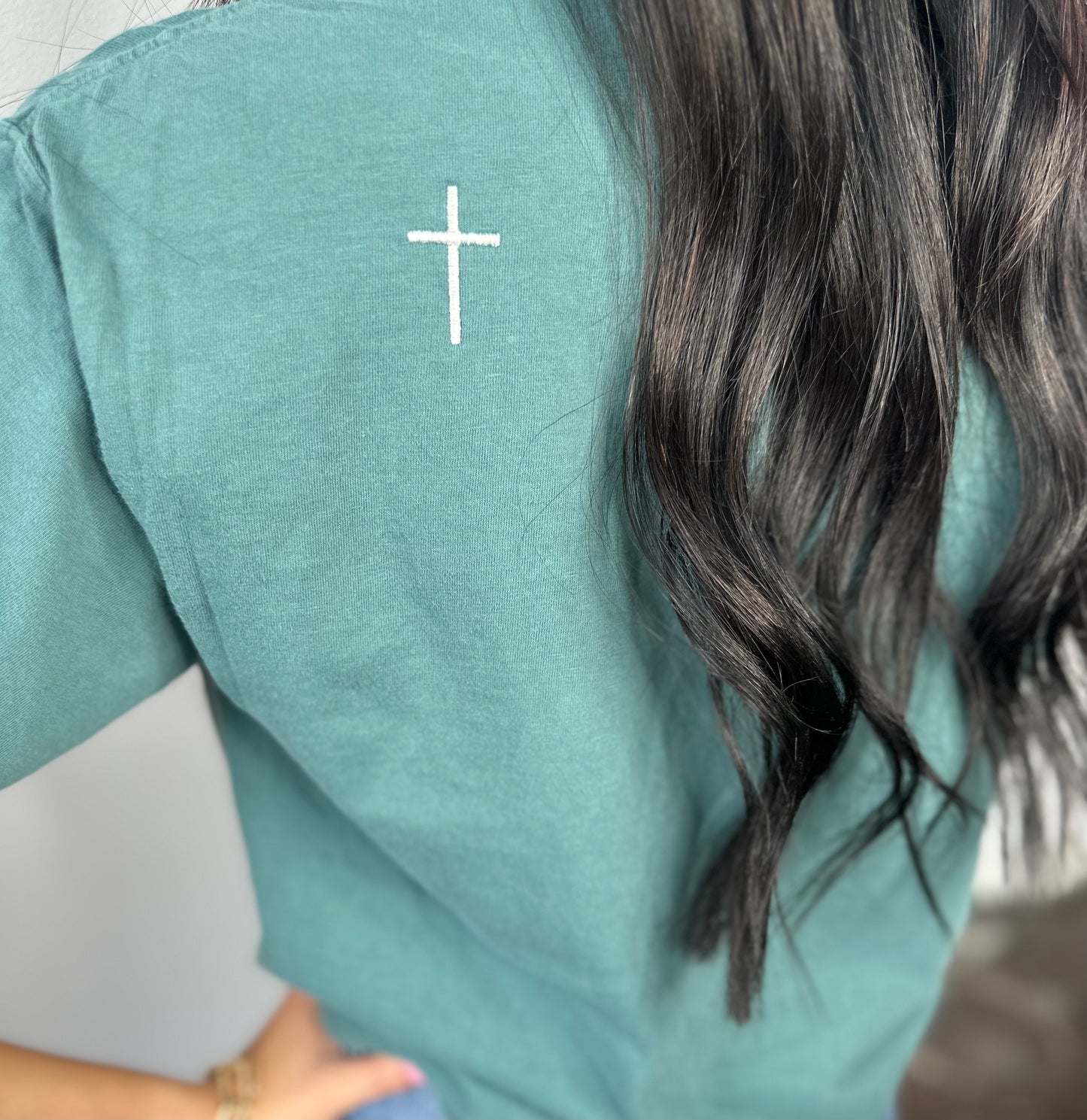 GOD IS GOOD EMBROIDERED TEE