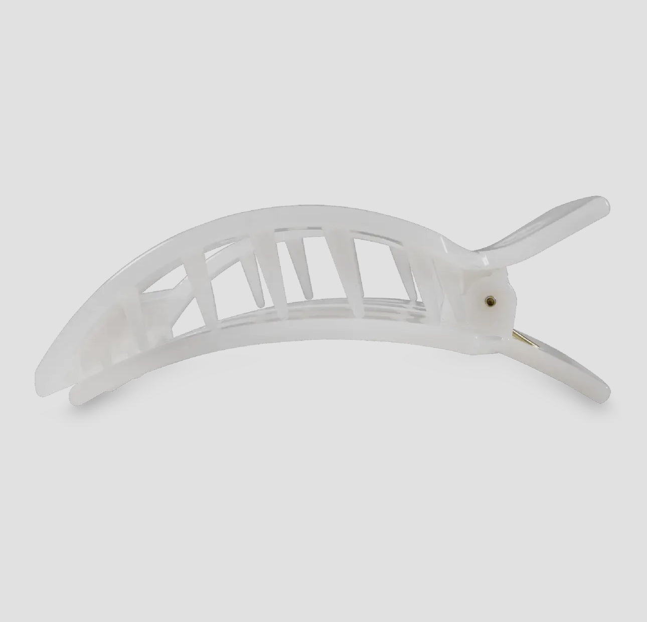 COCONUT WHITE LARGE FLAT SQUARE CLIP