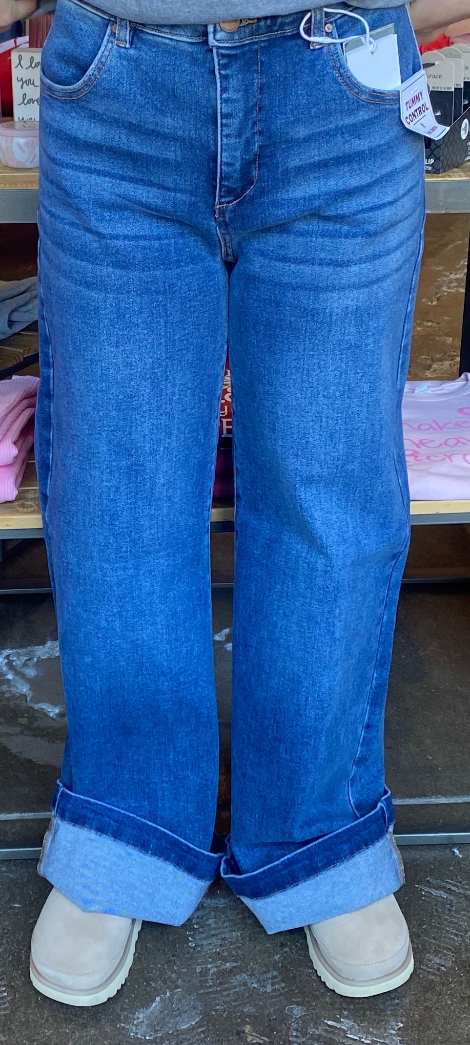 DOUBLE BUTTON JEANS