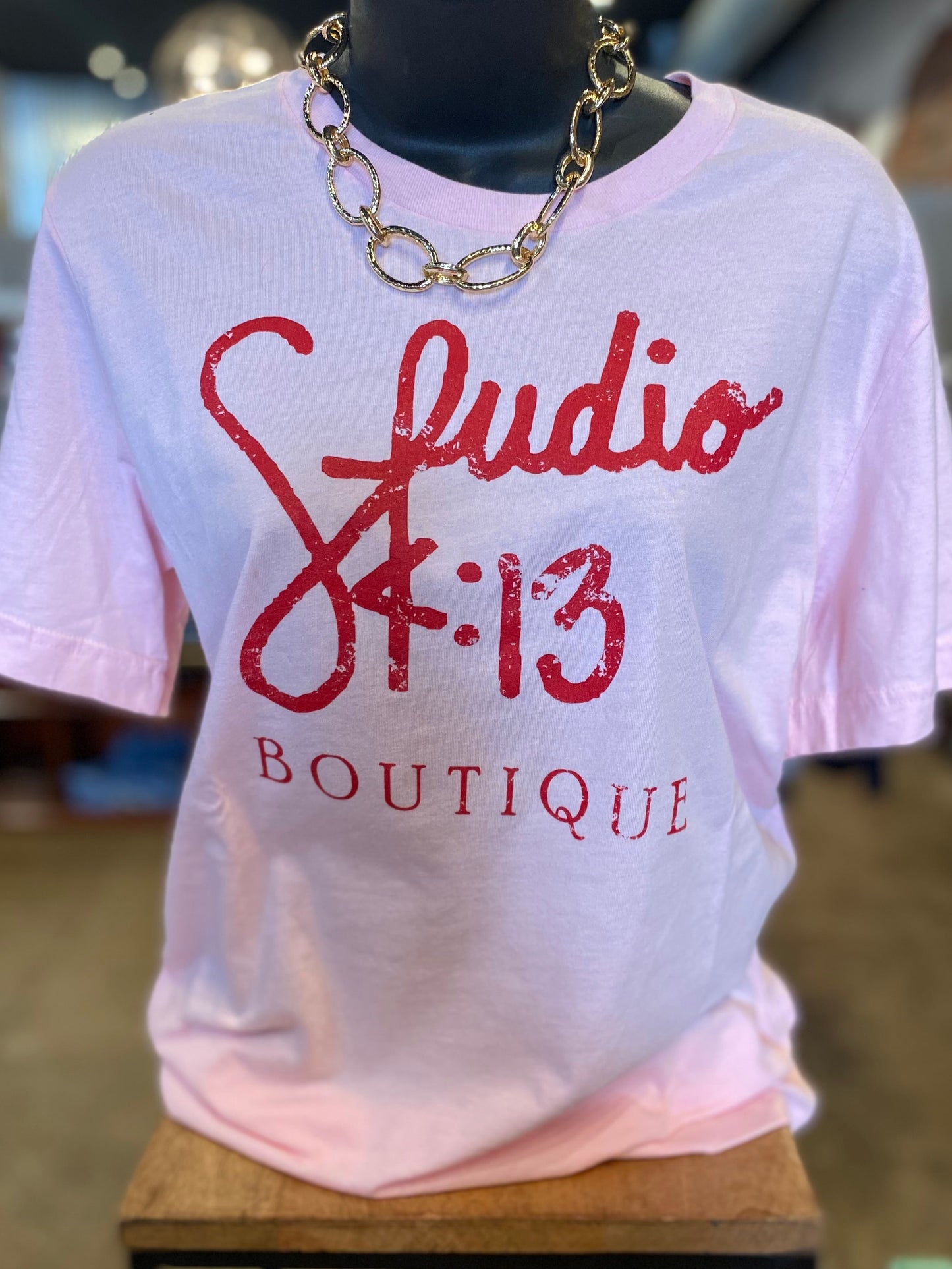 PINK STUDIO 4:13 OLD SCHOOL TEE