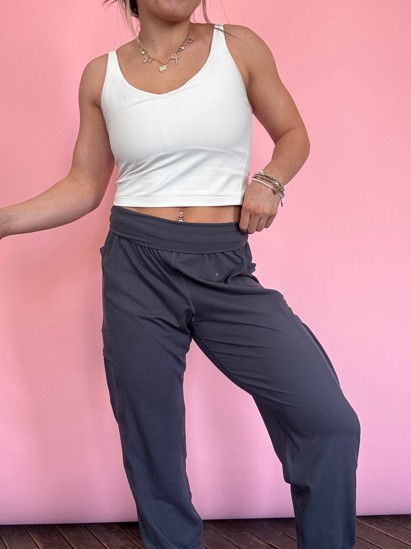 GRAY COOL FEELS JOGGER PANT