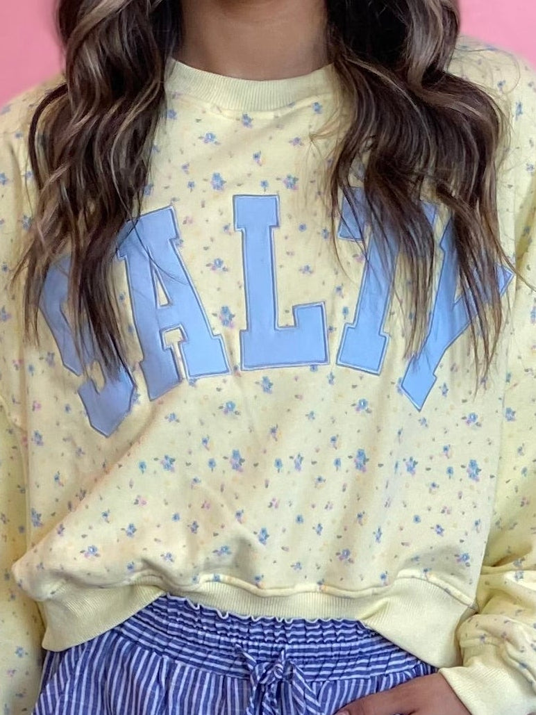 YELLOW SALTY SWEATSHIRT