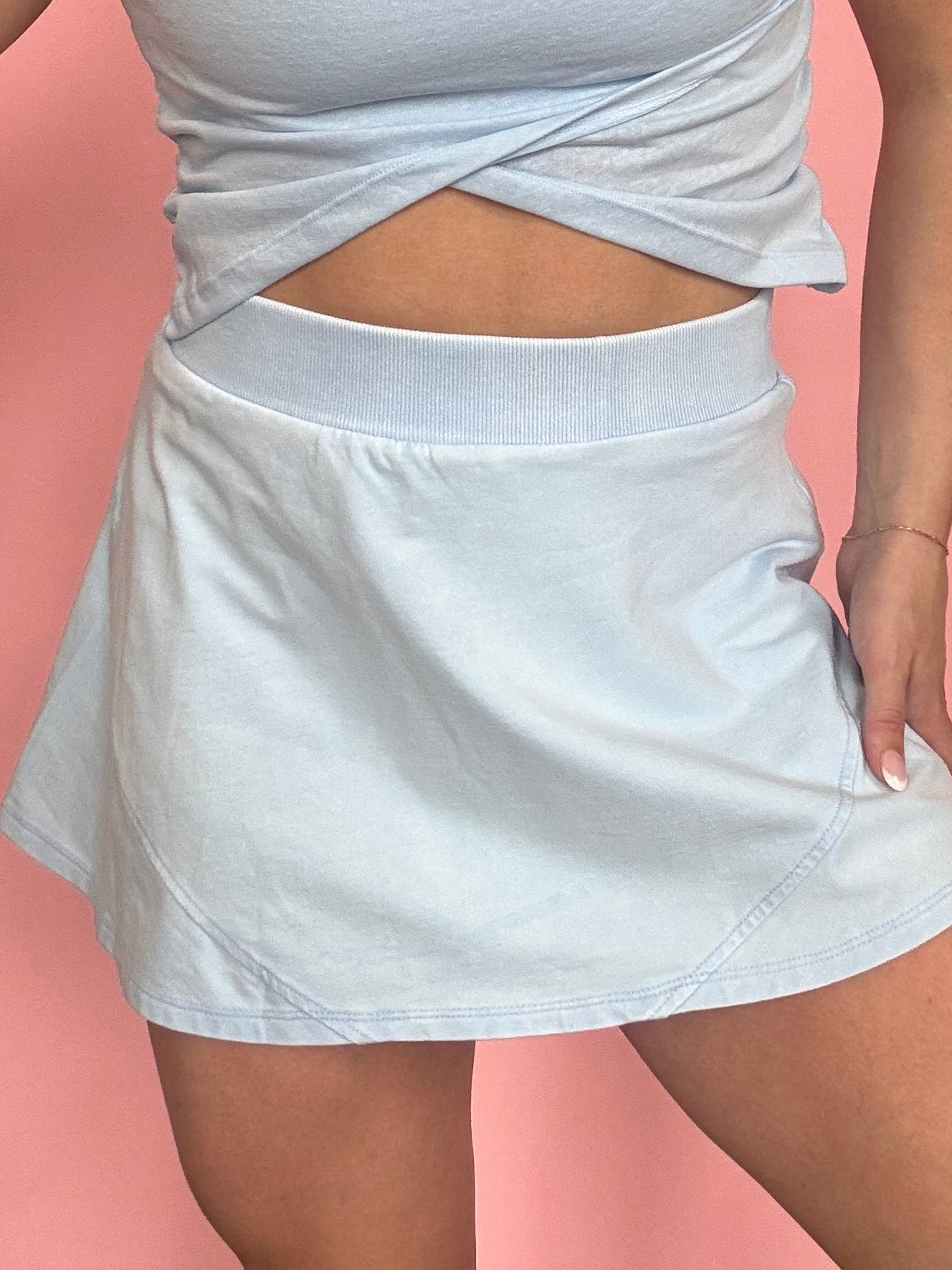 BLUE ACTIVE SKIRT