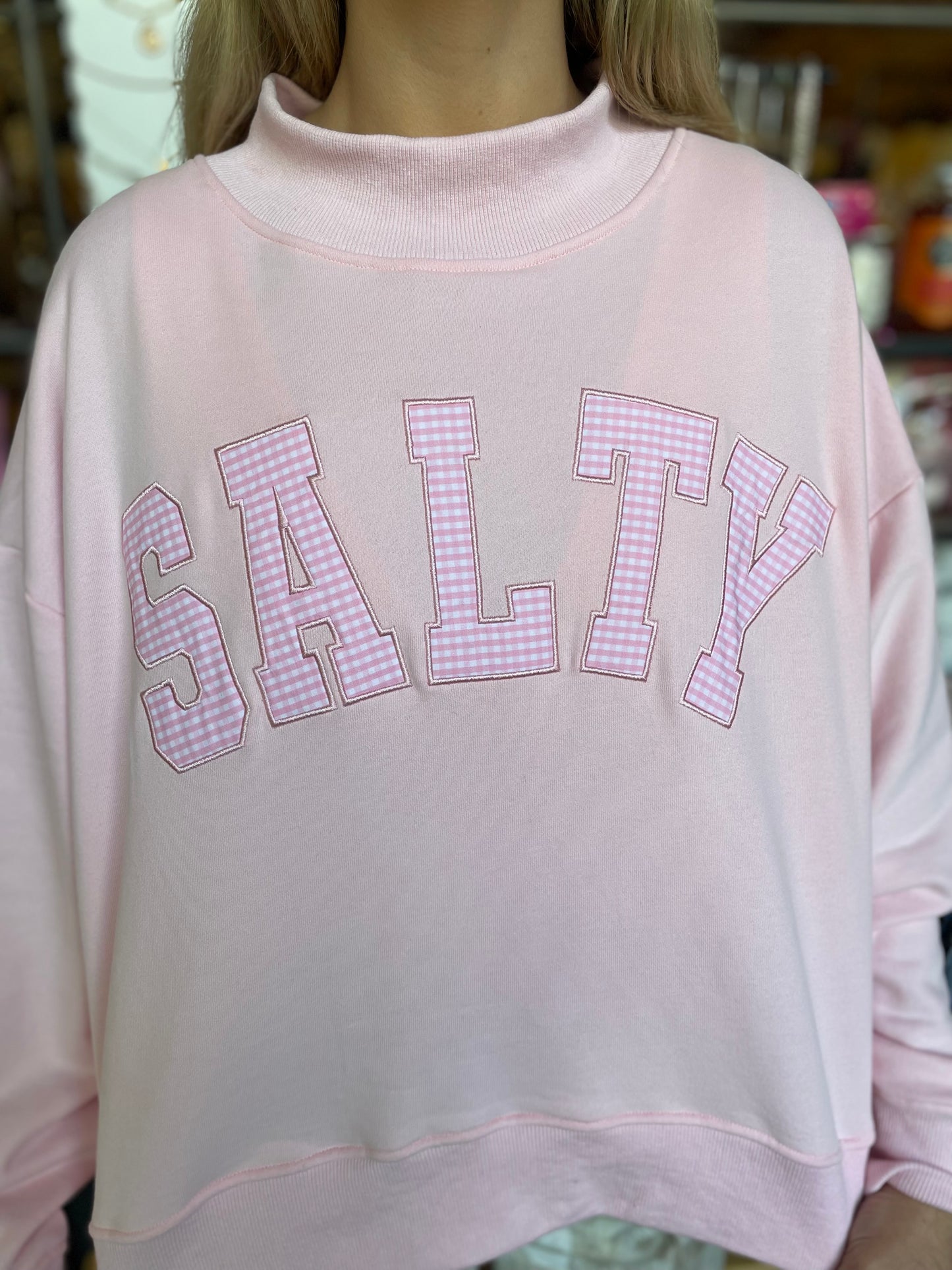 PINK SALTY SWEATSHIRT