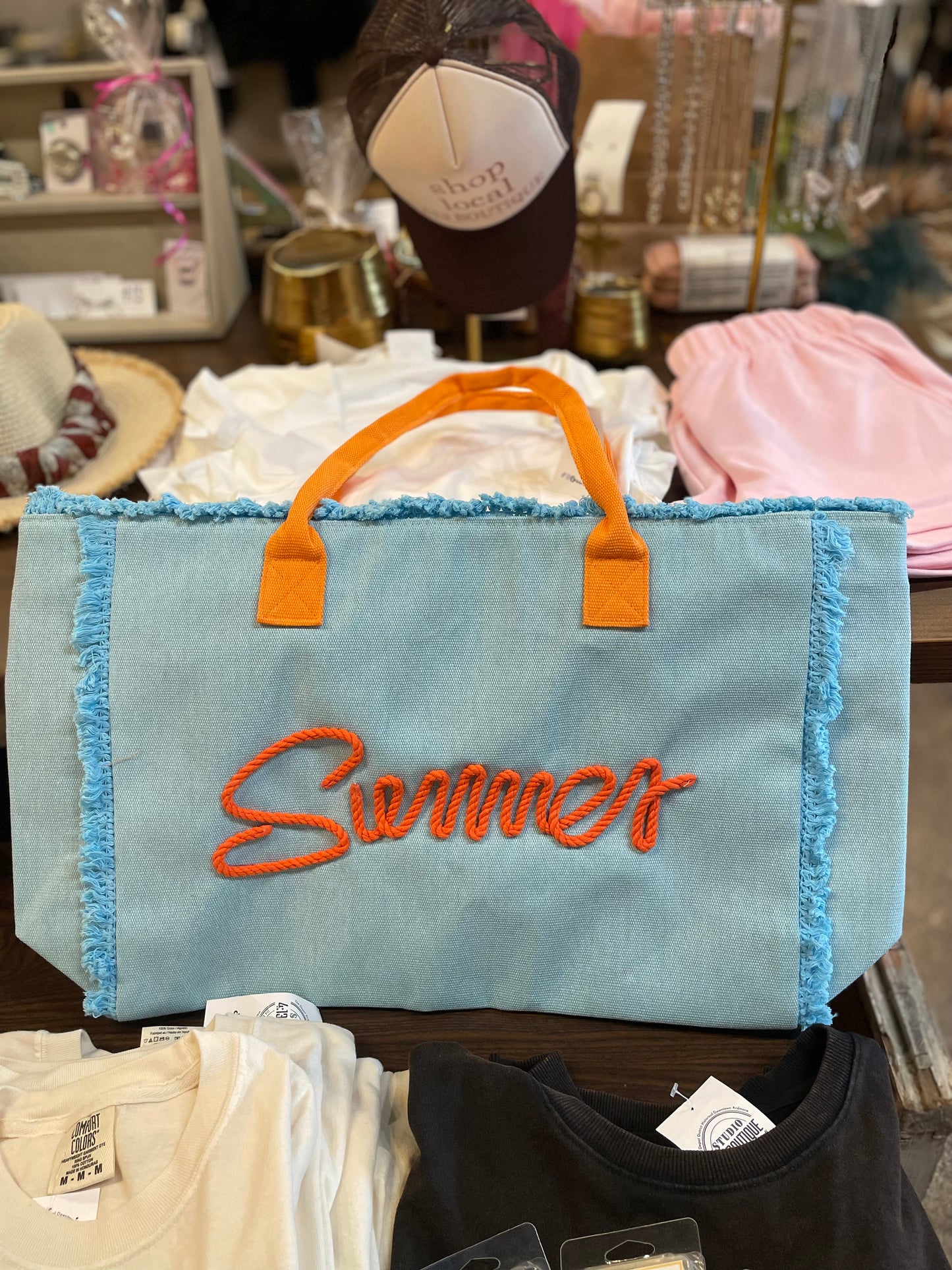 TURQUOISE SUMMER TOTE