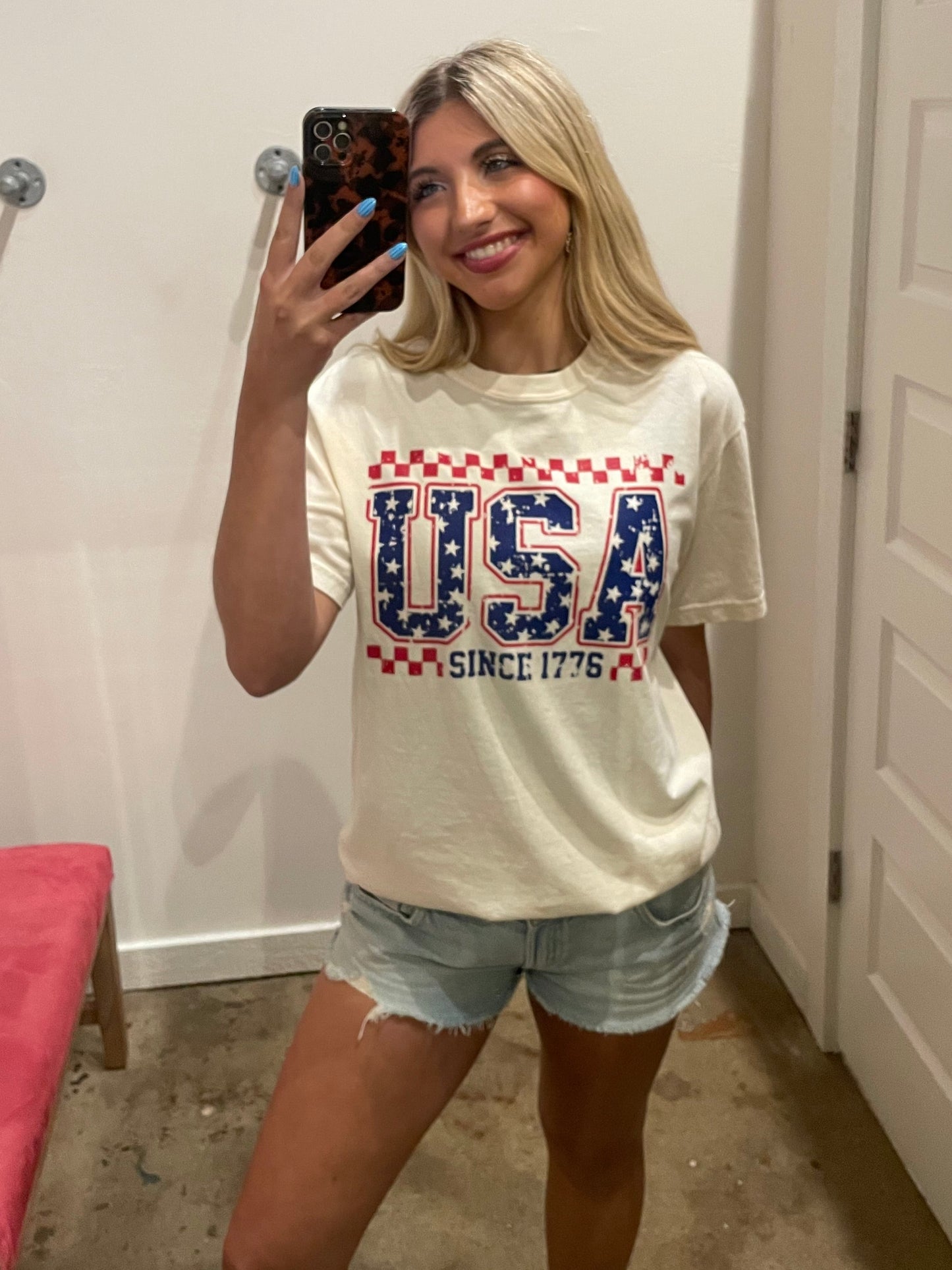 IVORY USA TEE