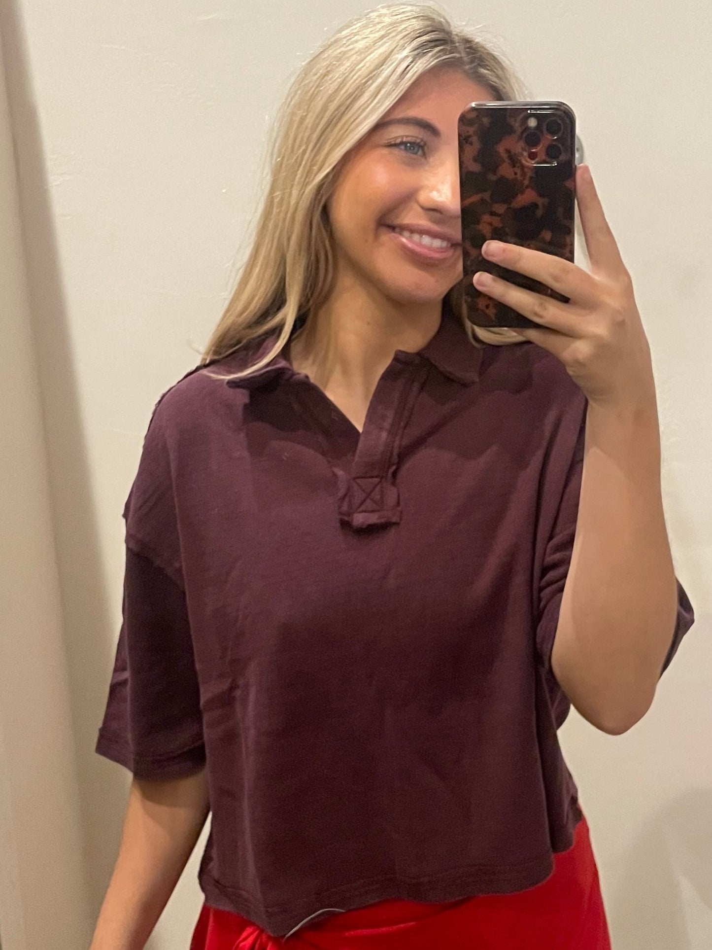 PURPLE WEEKEND WANDERER TOP