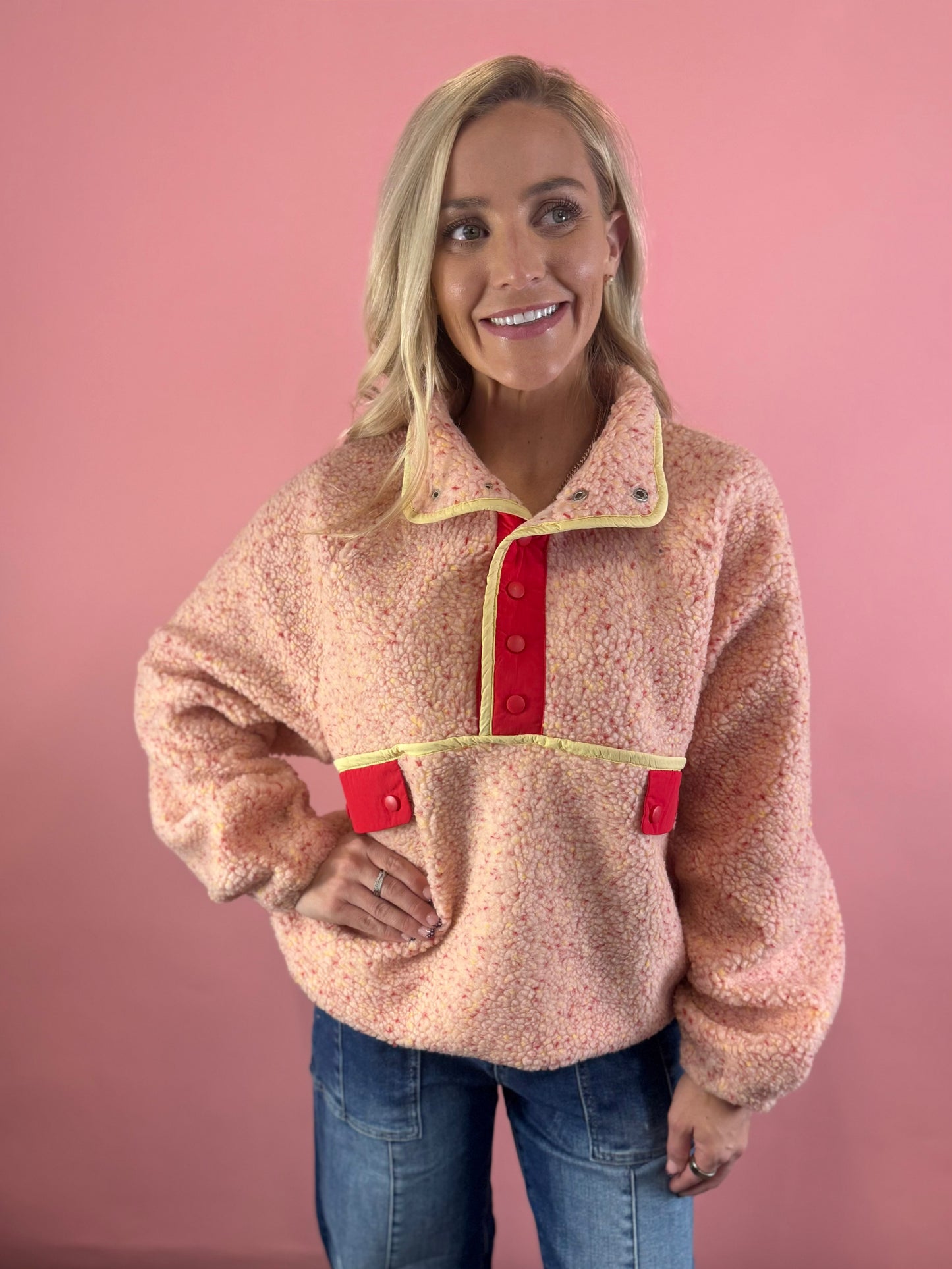 PINK CONFETTI PULLOVER