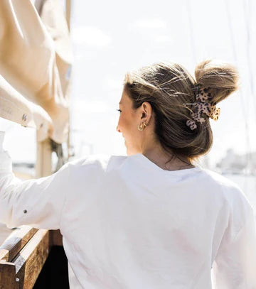 LARGE BLONDE TORTOISE TELETIES HAIR CLIP