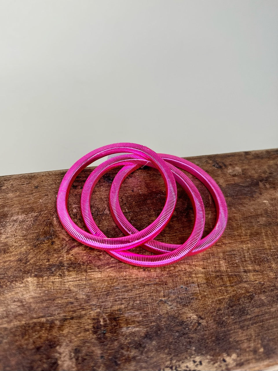 LIGHT PINK COIL BANGLES
