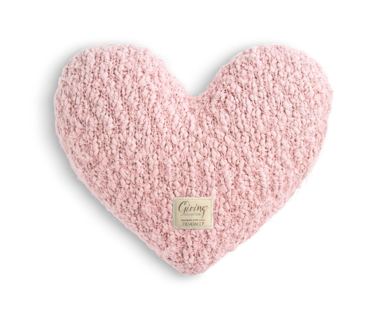PINK GIVING HEART PILLOW