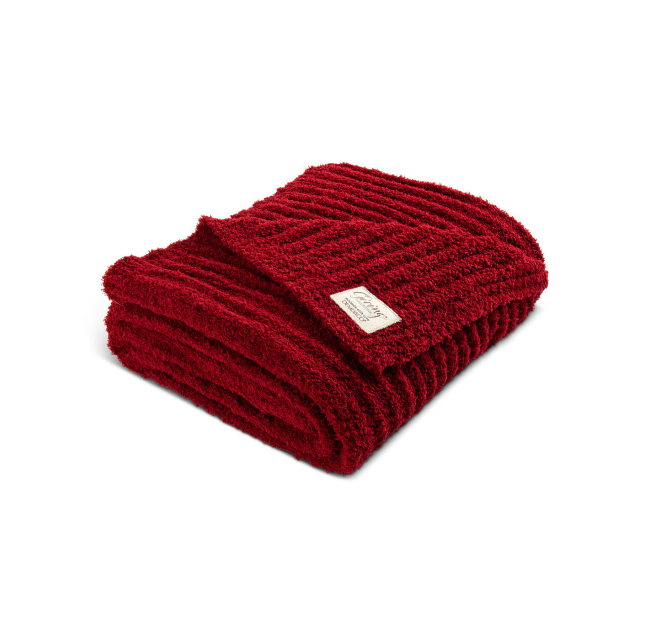 RED RIBBED GIVING BLANKET