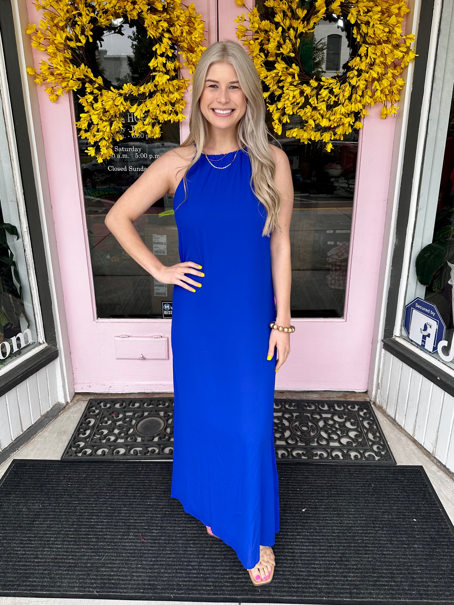 ROYAL BLUE MAXI DRESS